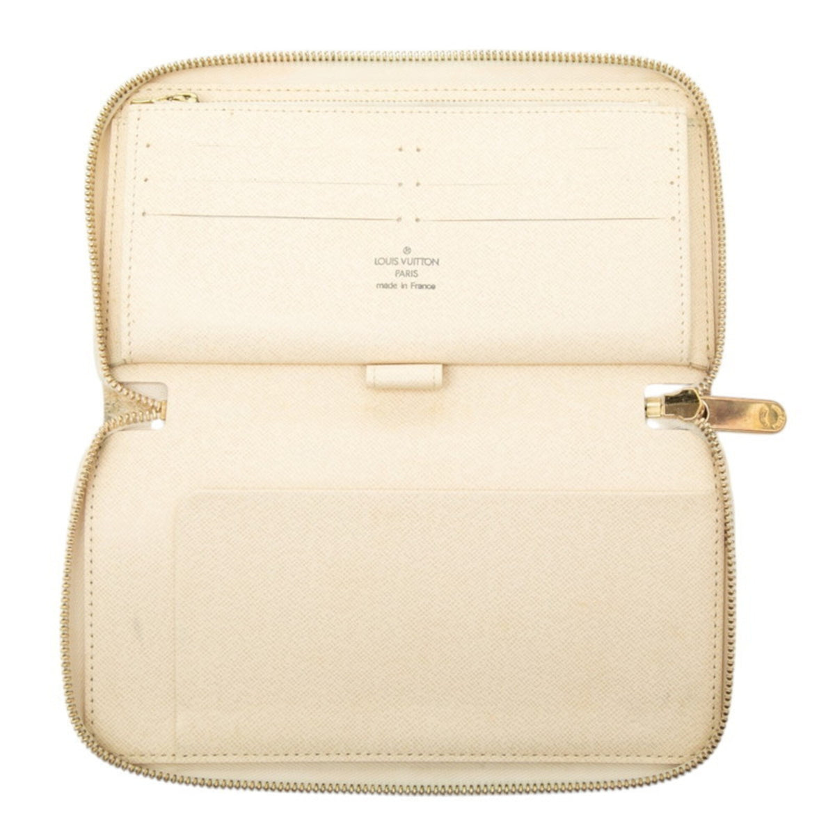 Louis Vuitton White Pvc Leather Long Wallet (Bi-Fold) (Pre-Owned)