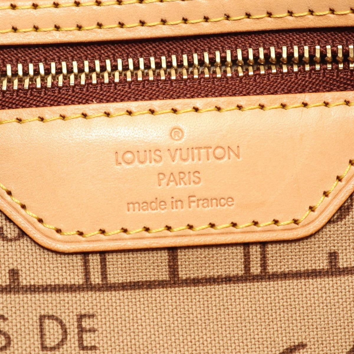 Louis Vuitton Brown Pvc Coated Canvas Leather Handbag Tote Bag (Pre-Owned)