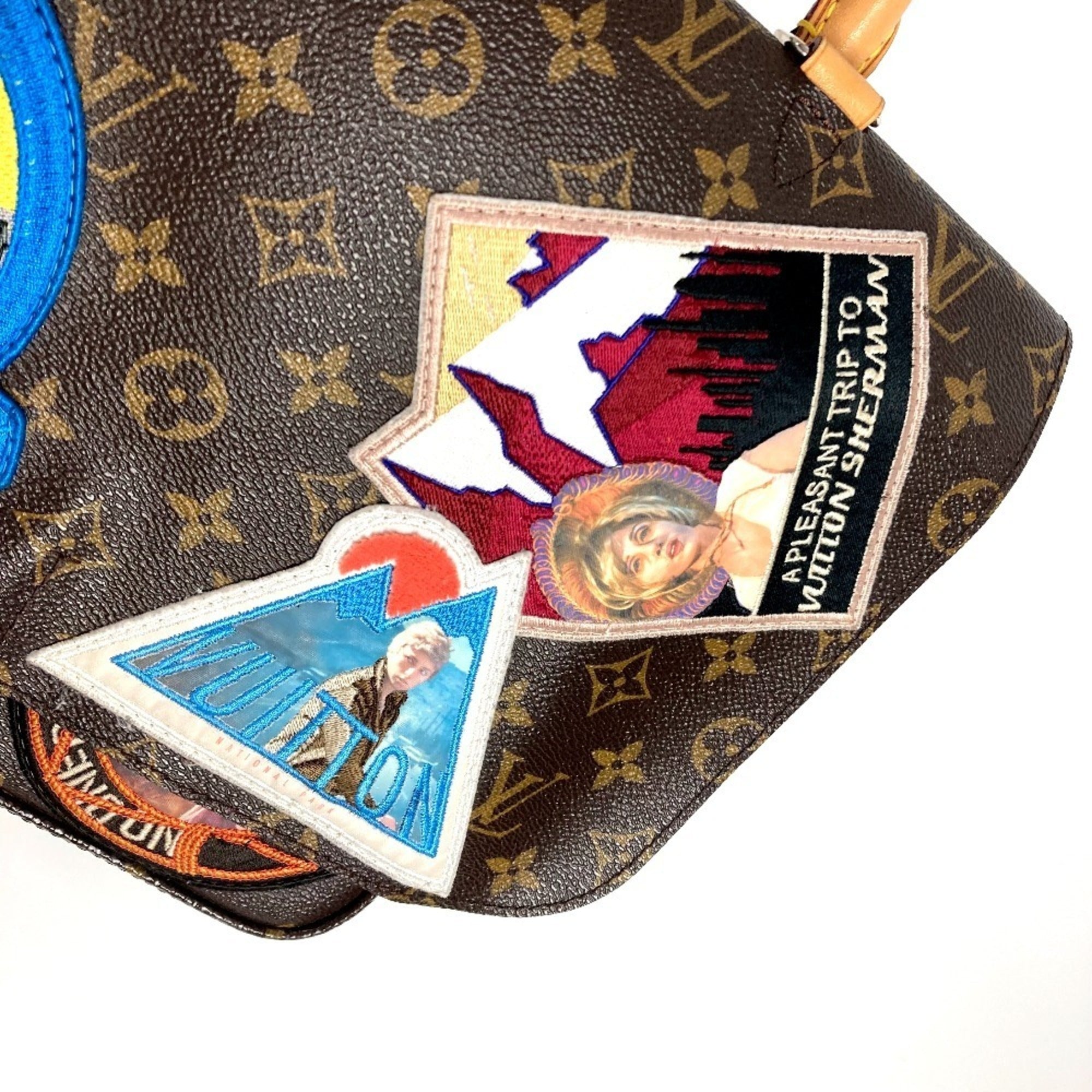 Louis Vuitton Brown Monogram Handbag Shoulder Bag Tote Bag (Pre-Owned)