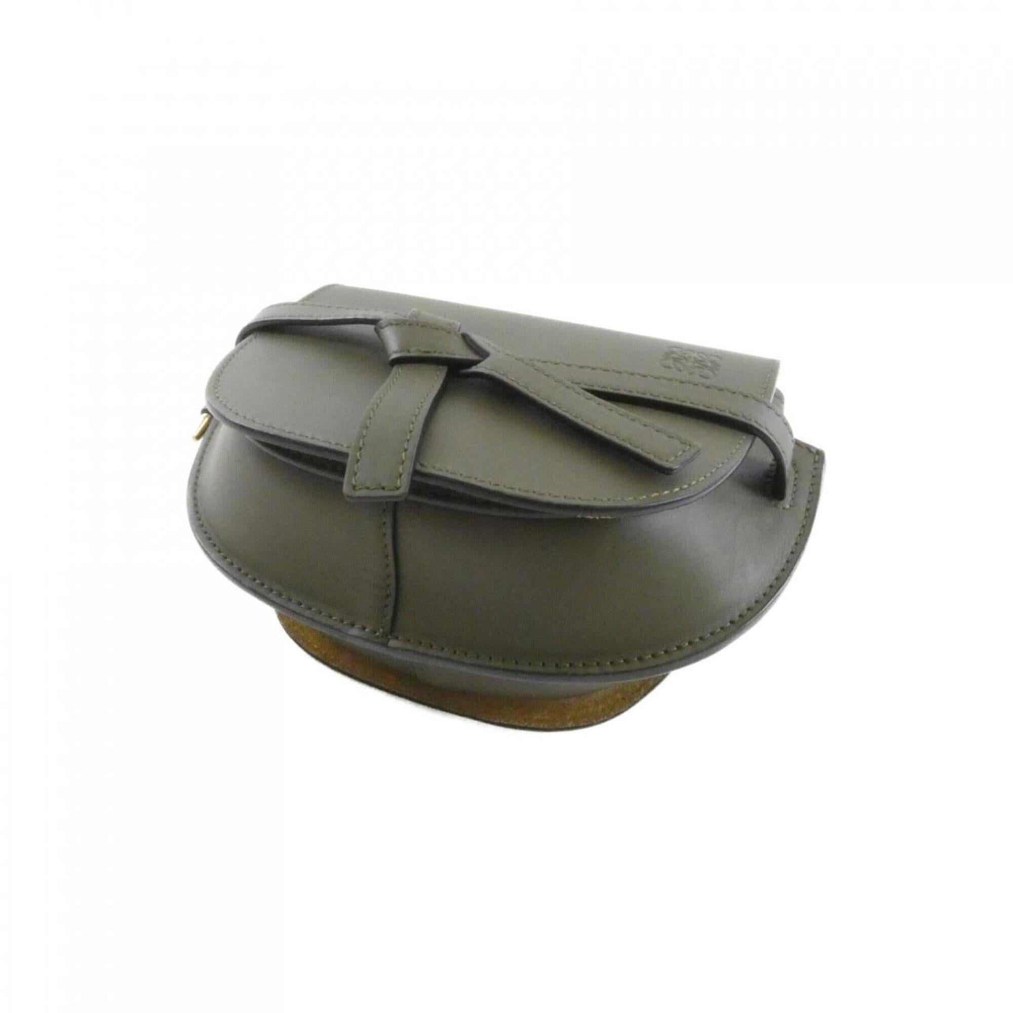 Loewe Green Canvas Shoulder Bag (Pre-Owned)