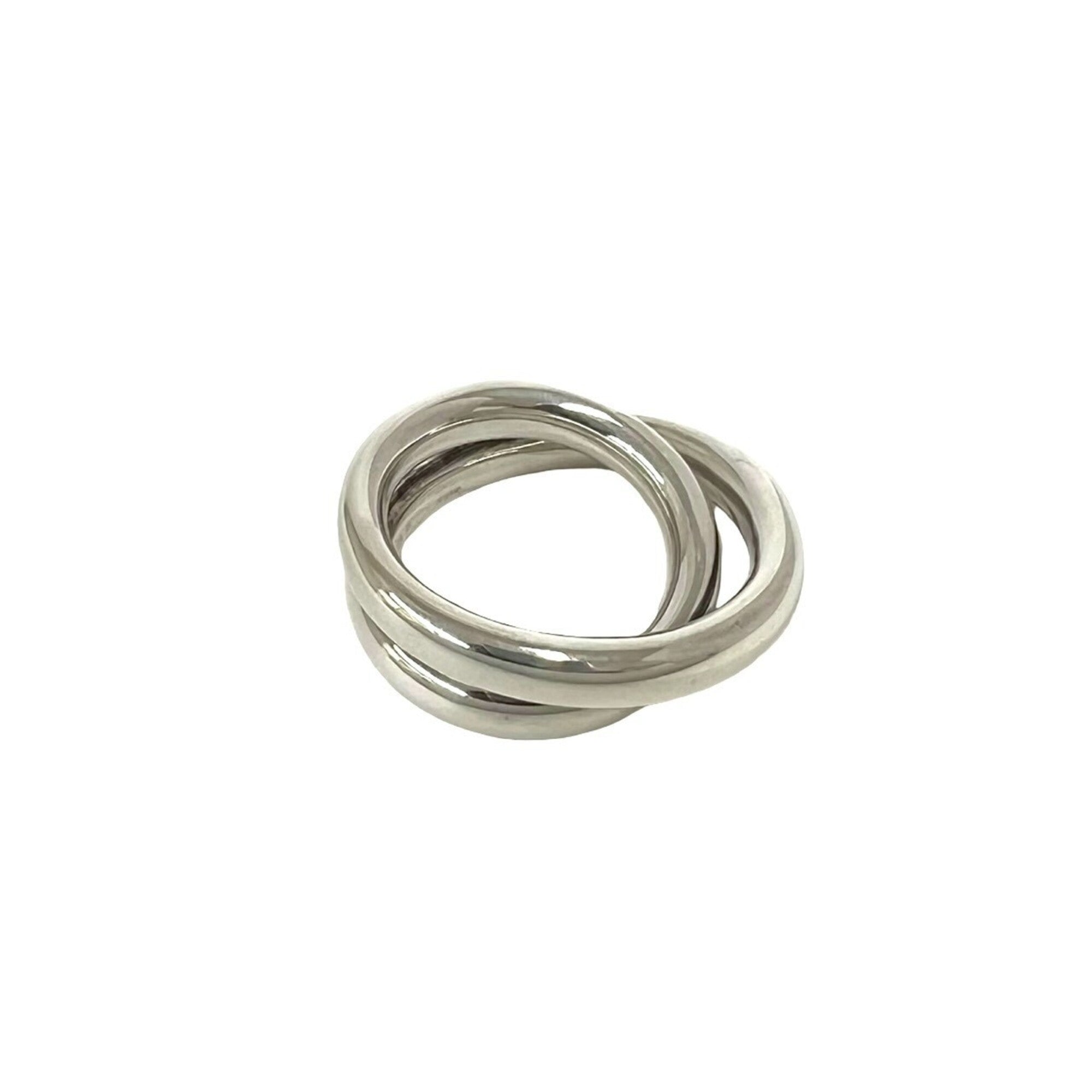 Hermes Silver Silver 925 Band Ring (Pre-Owned)