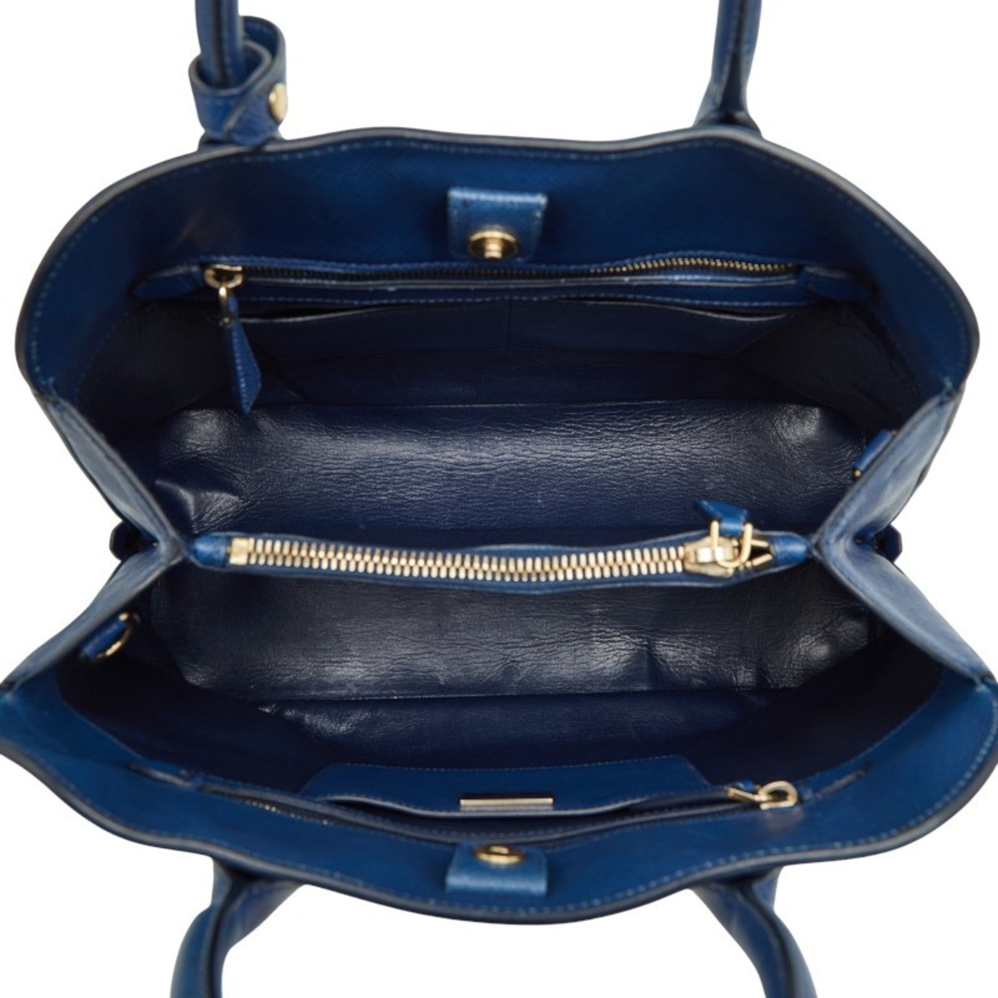 Prada Blue Leather Handbag (Pre-Owned)