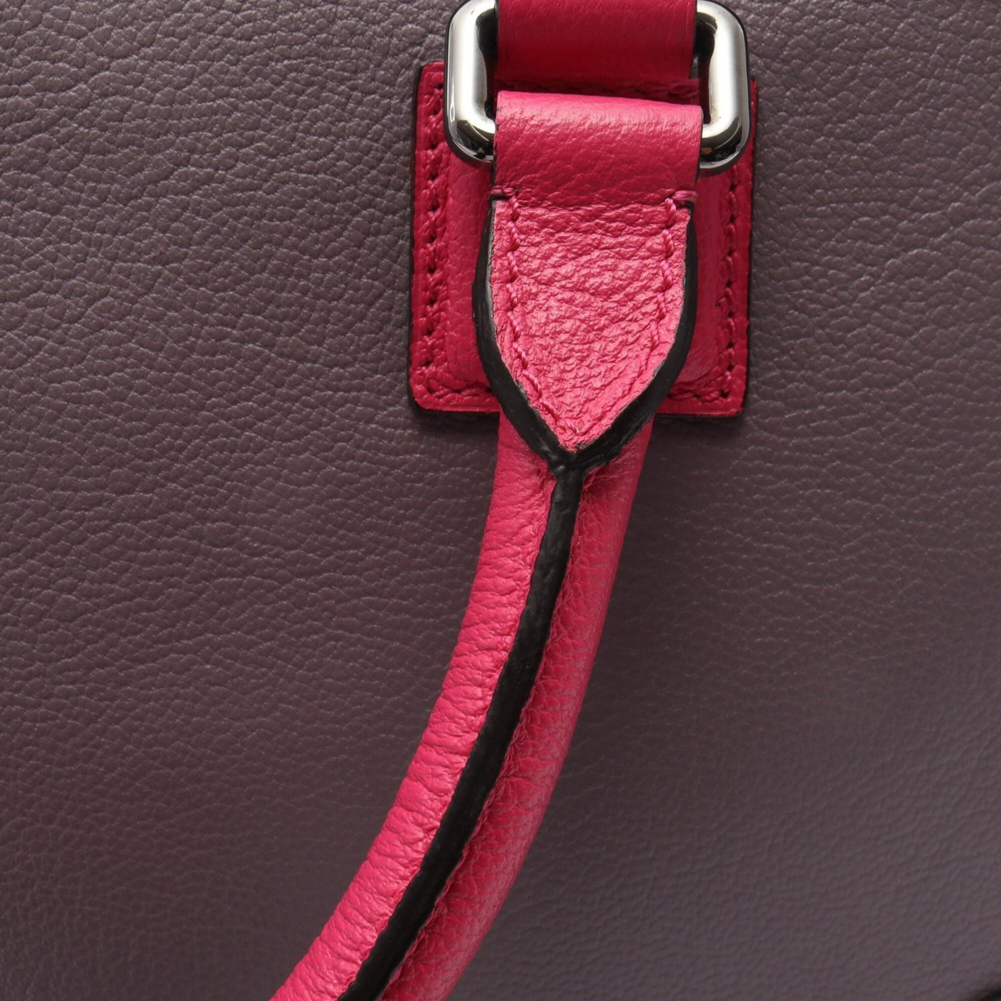 Loewe Pink Purple Leather Handbag (Pre-Owned)