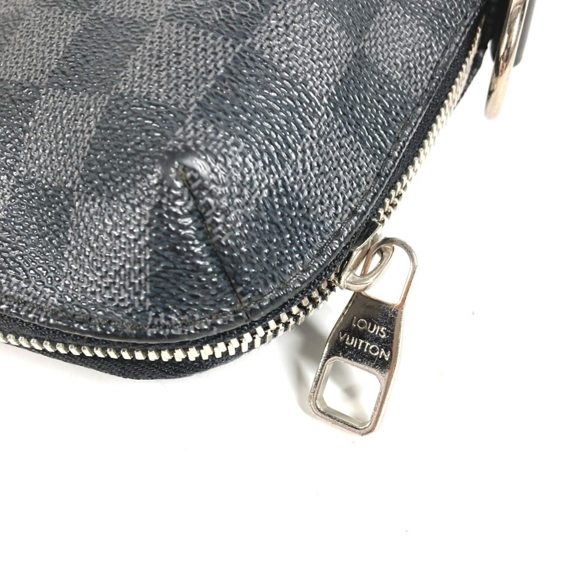 Louis Vuitton Black Damier Graphite Canvas Briefcase Handbag (Pre-Owned)