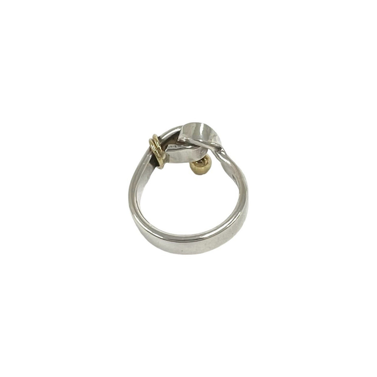 Tiffany Gold Silver Yellow Gold (18K) Silver 925 Band Ring (Pre-Owned)