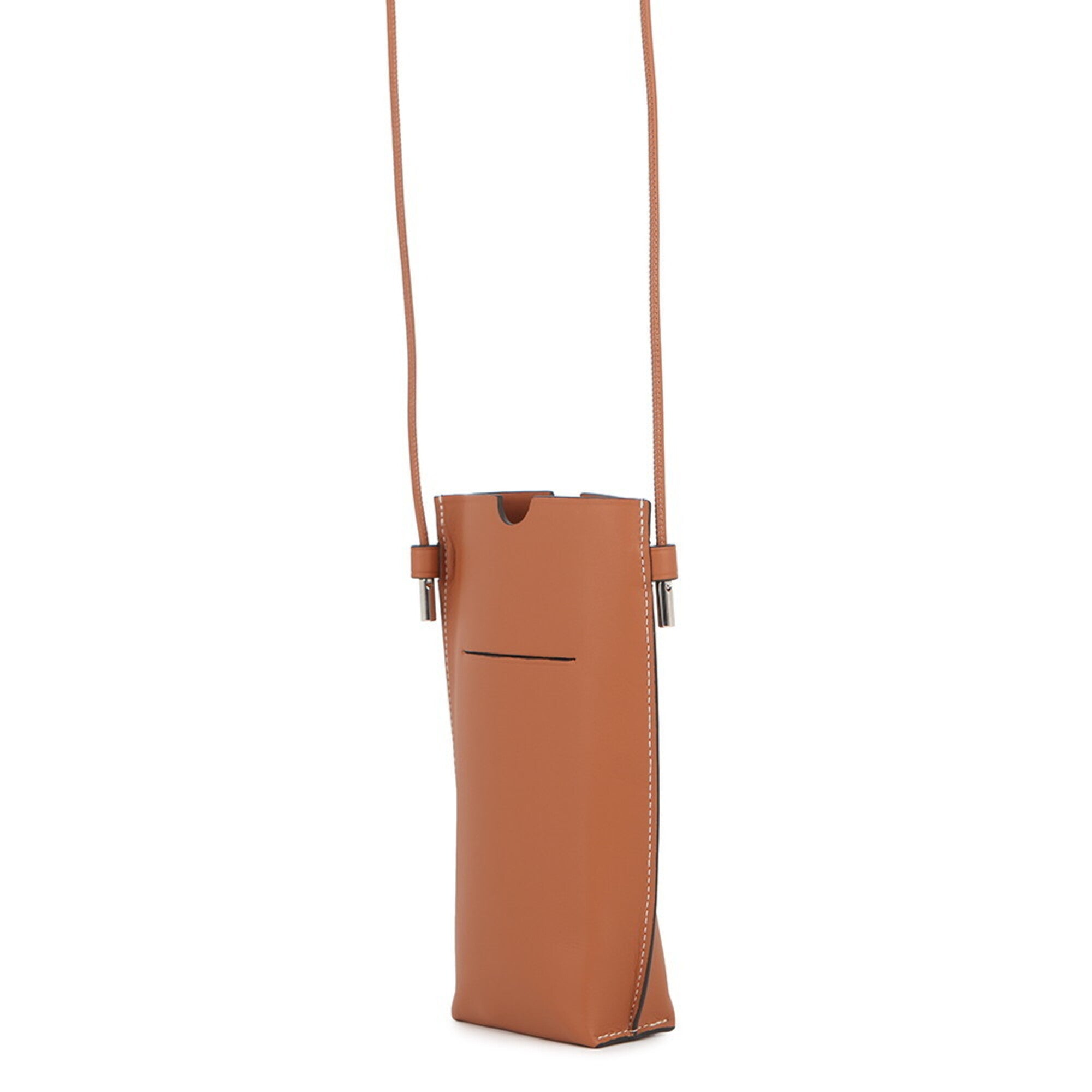 Loewe Brown Leather Handbag Pochette Pouch (Pre-Owned)