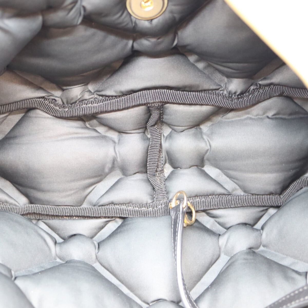 Chanel Khaki Leather Shoulder Bag (Pre-Owned)