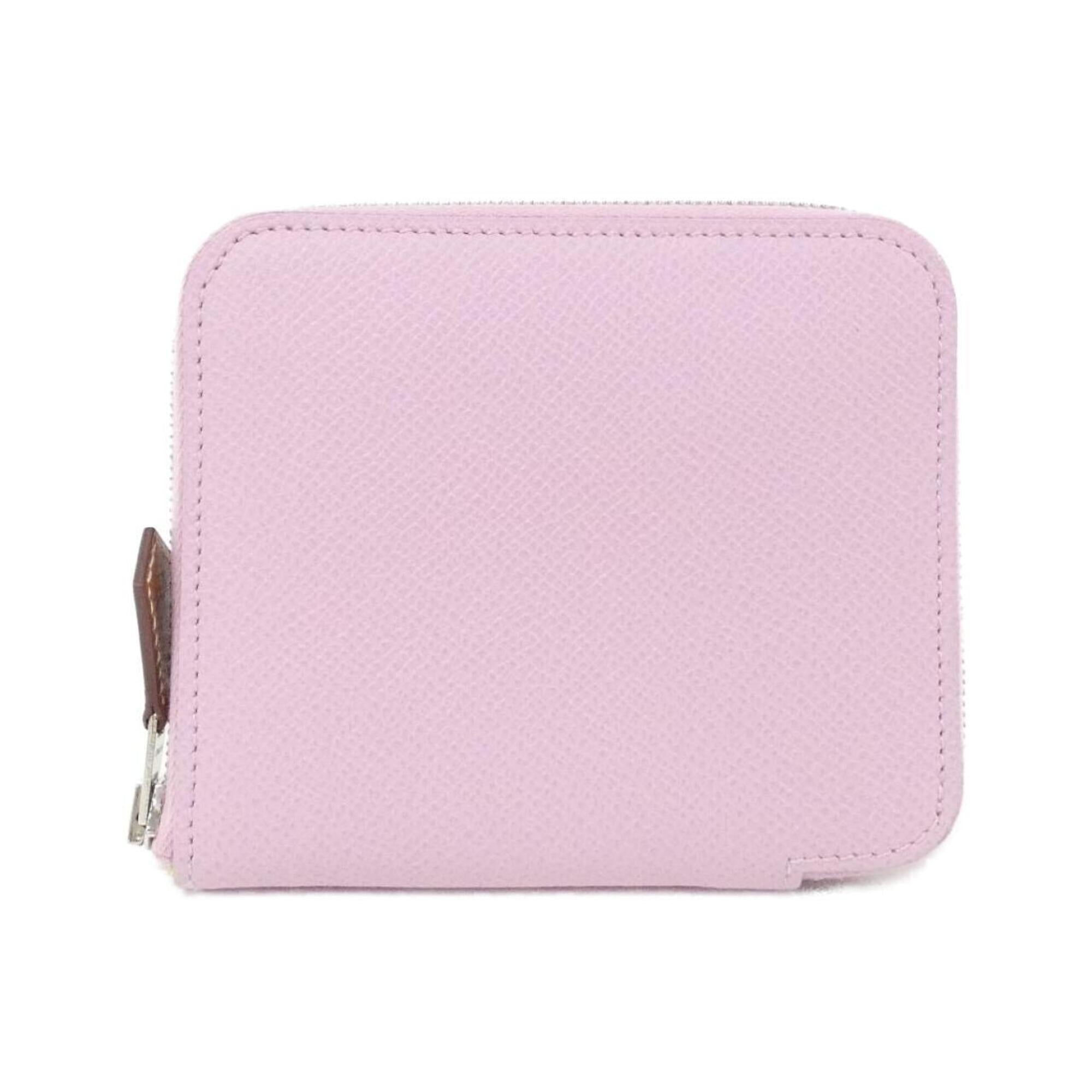 Hermes Pink Epsom Leather Silk Wallet (Bi-Fold) (Pre-Owned)