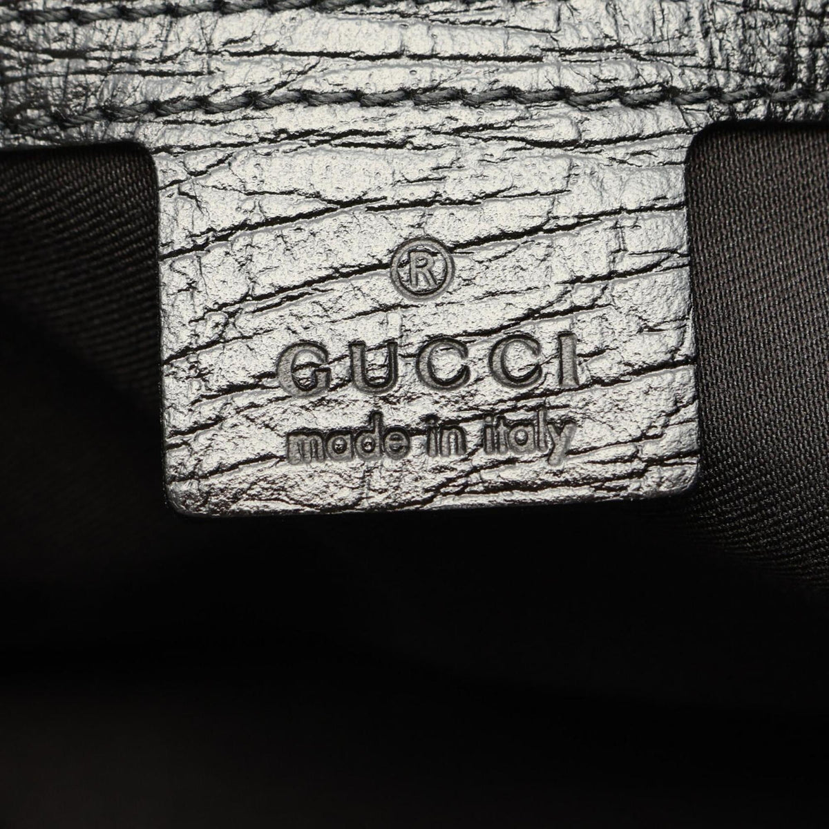 Gucci Black Green Canvas Leather Handbag Tote Bag (Pre-Owned)