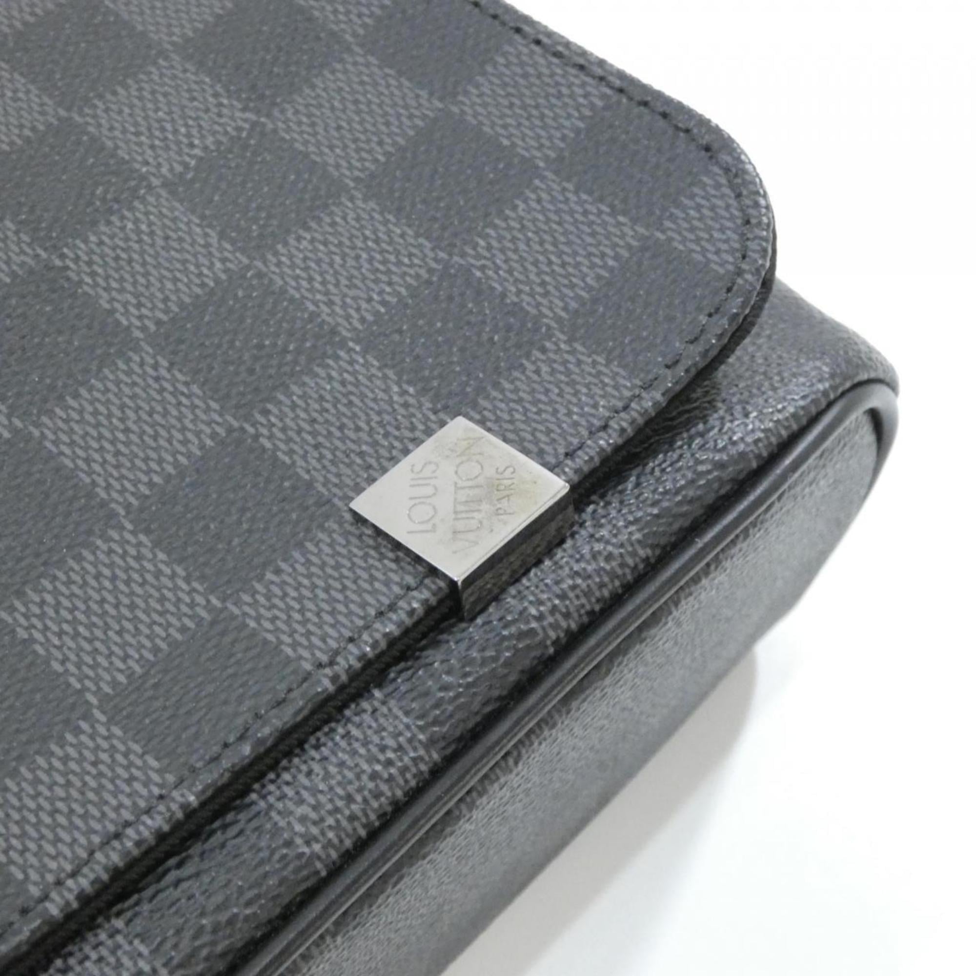 Louis Vuitton Graphite Coated Canvas Shoulder Bag (Pre-Owned)