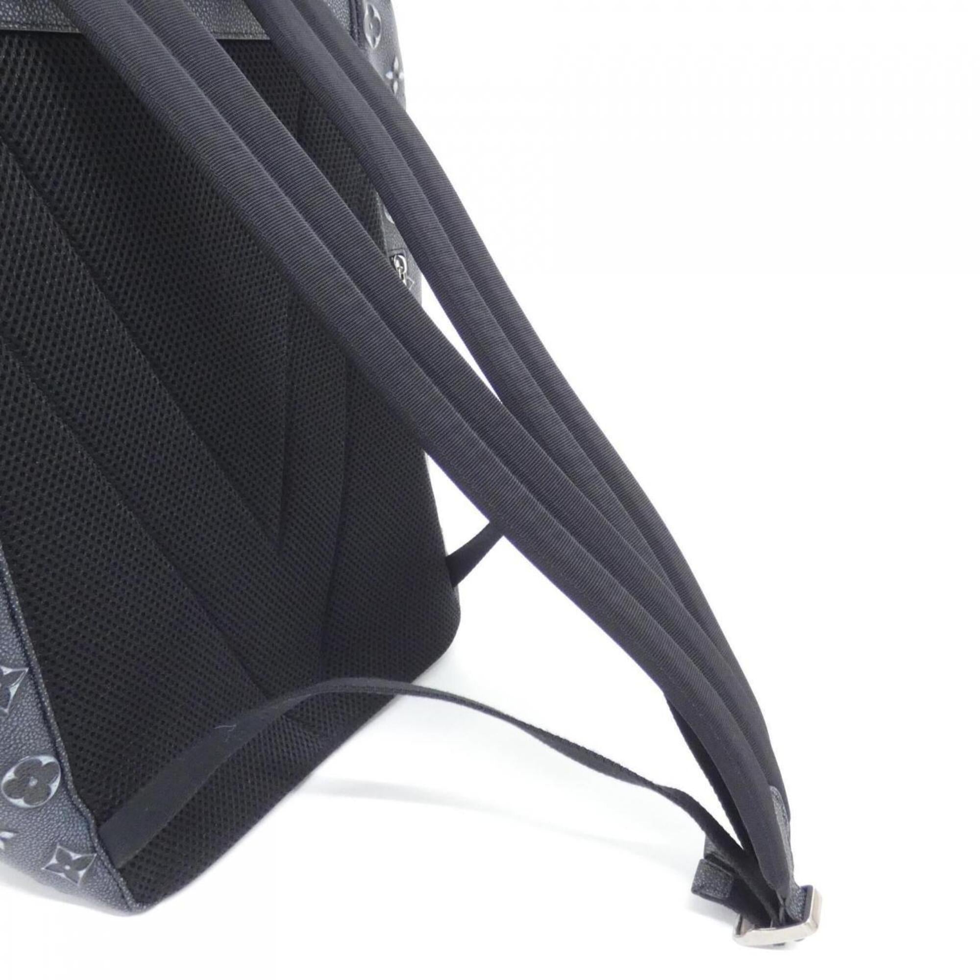 Louis Vuitton Charcoal Matte Silver Leather Backpack (Pre-Owned)