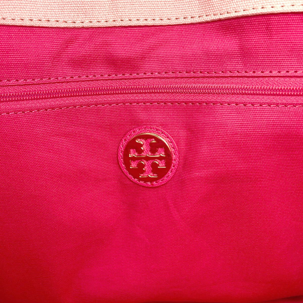 Tory Burch Pink Canvas Handbag (Pre-Owned)