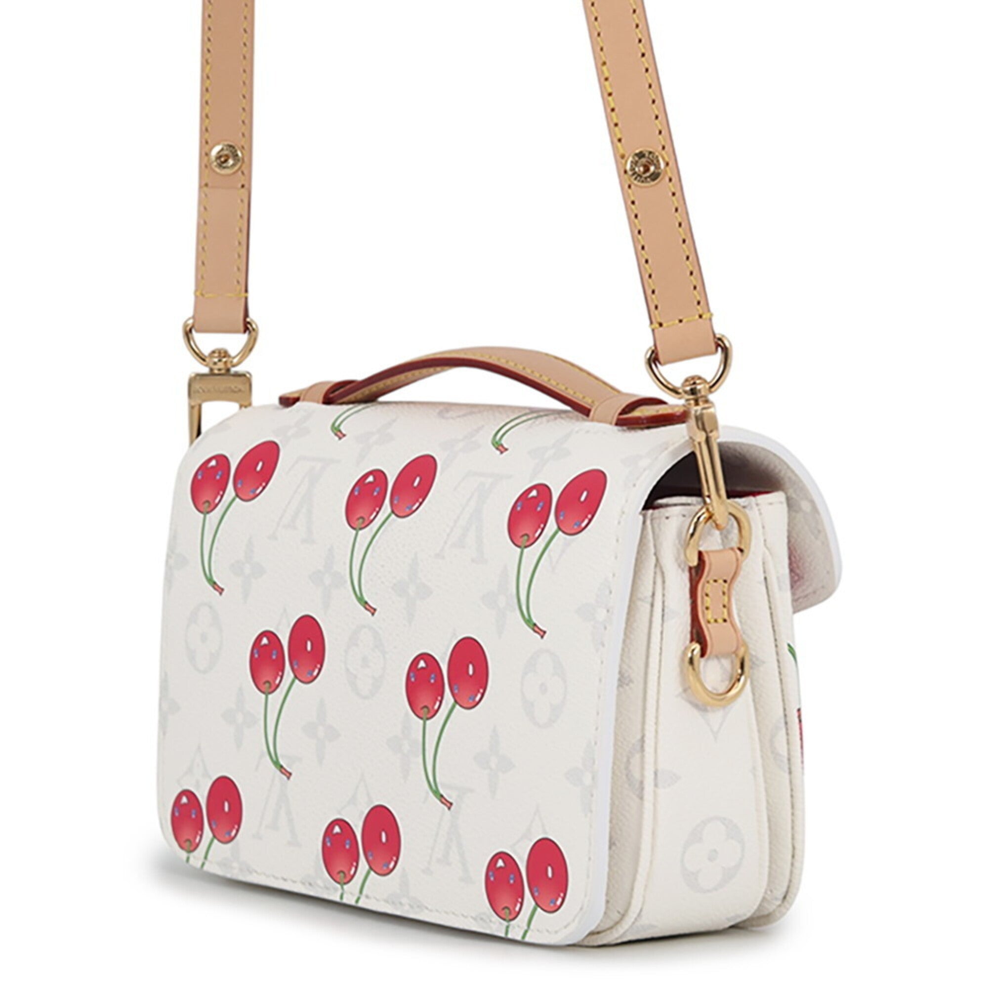 Louis Vuitton Monogram Cherry Monogram Cherry White Handbag Shoulder Bag (Pre-Owned)