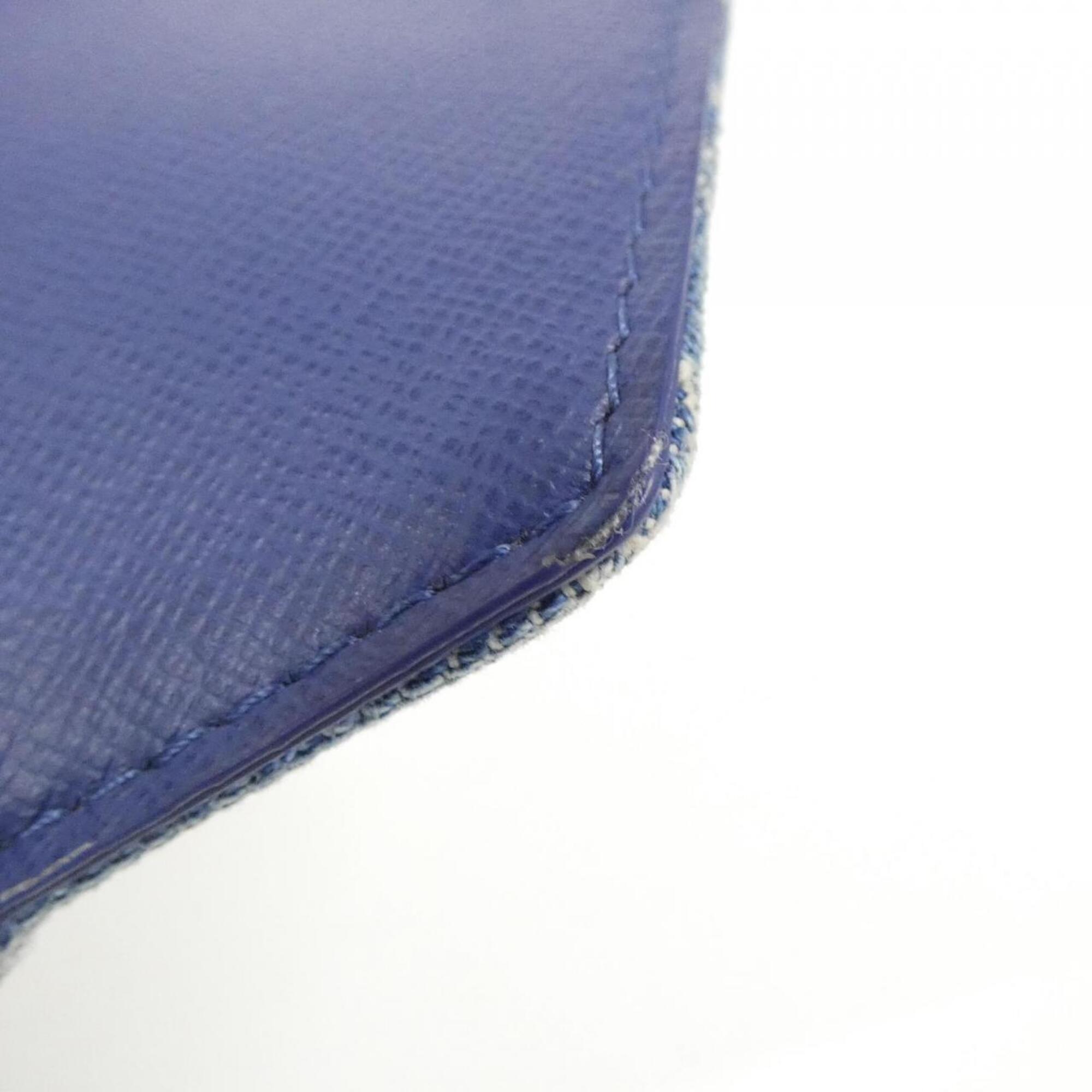 Louis Vuitton Blue Denim Wallet (Tri-Fold) (Pre-Owned)