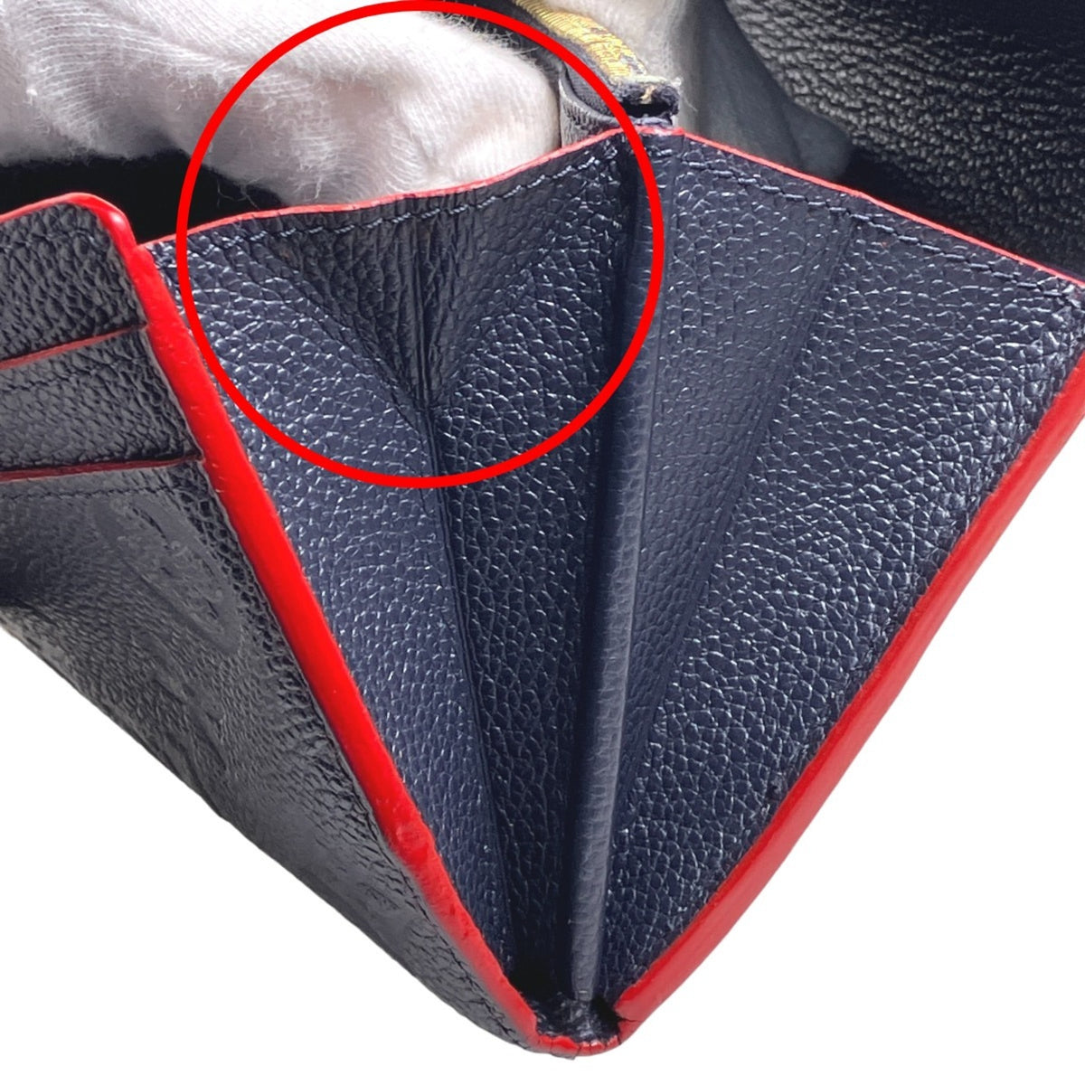 Louis Vuitton Marine Rouge Monogram Empreinte Long Wallet (Bi-Fold) (Pre-Owned)
