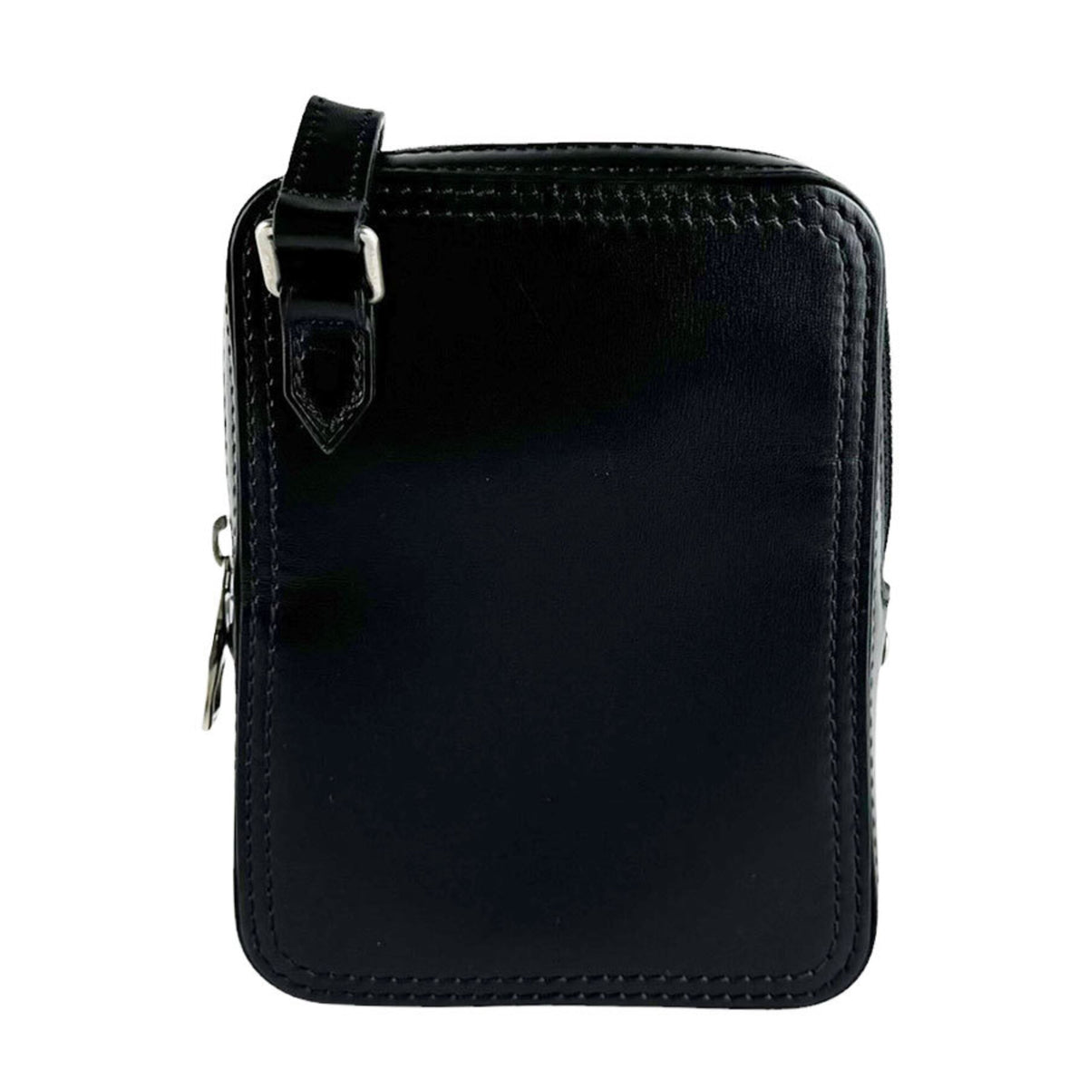 Louis Vuitton Black Leather Shoulder Bag (Pre-Owned)