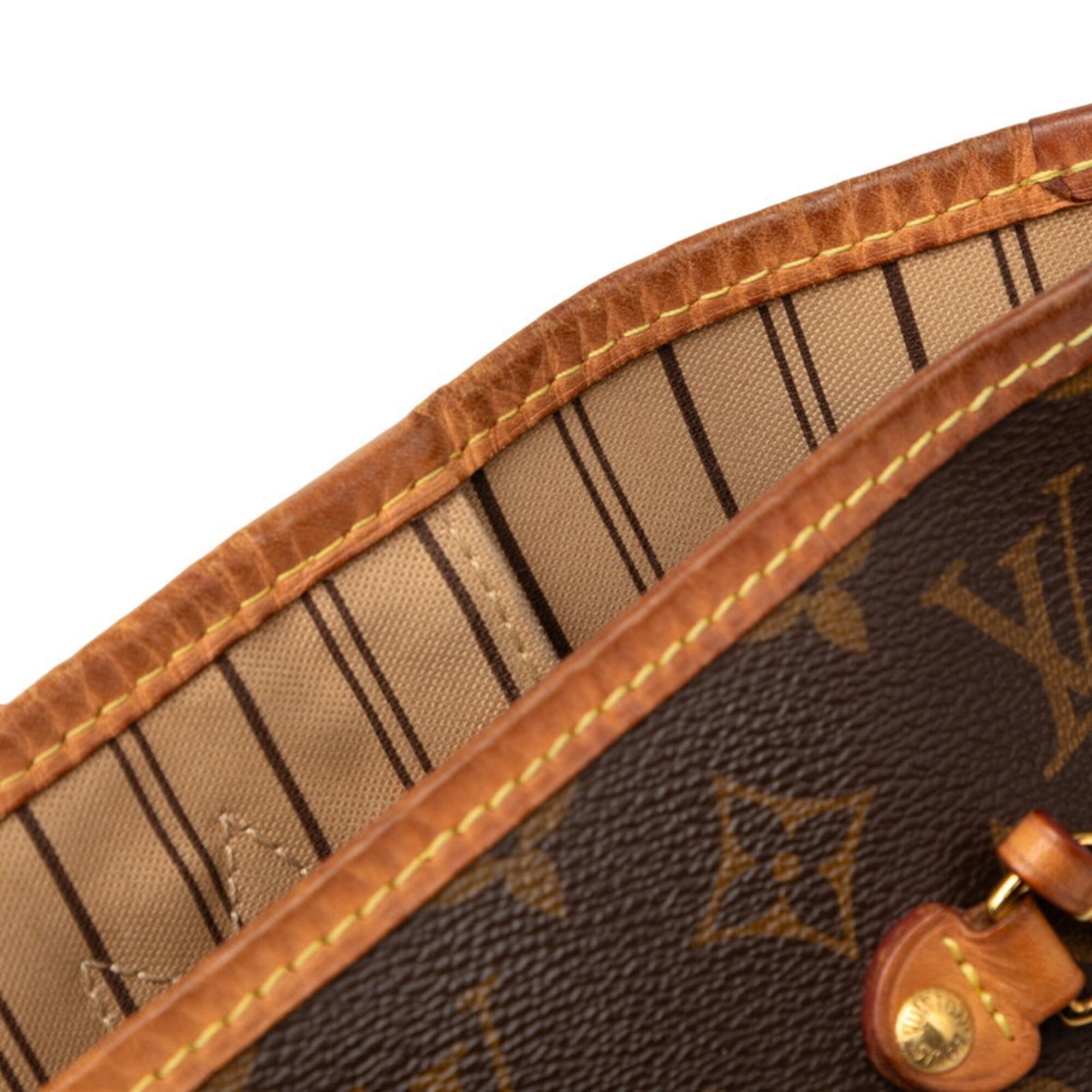 Louis Vuitton Brown Pvc Leather Shoulder Bag Tote Bag (Pre-Owned)