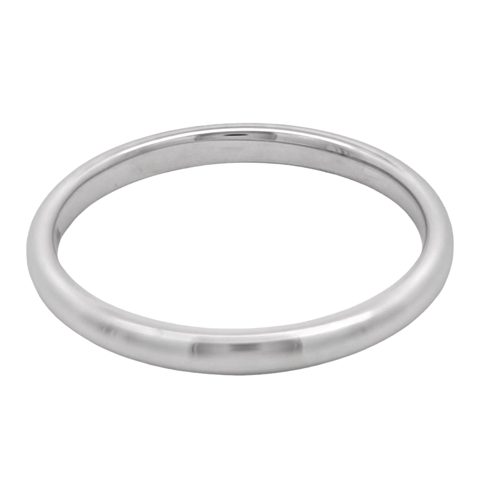 Chanel Platinum 950 Band Ring (Pre-Owned)
