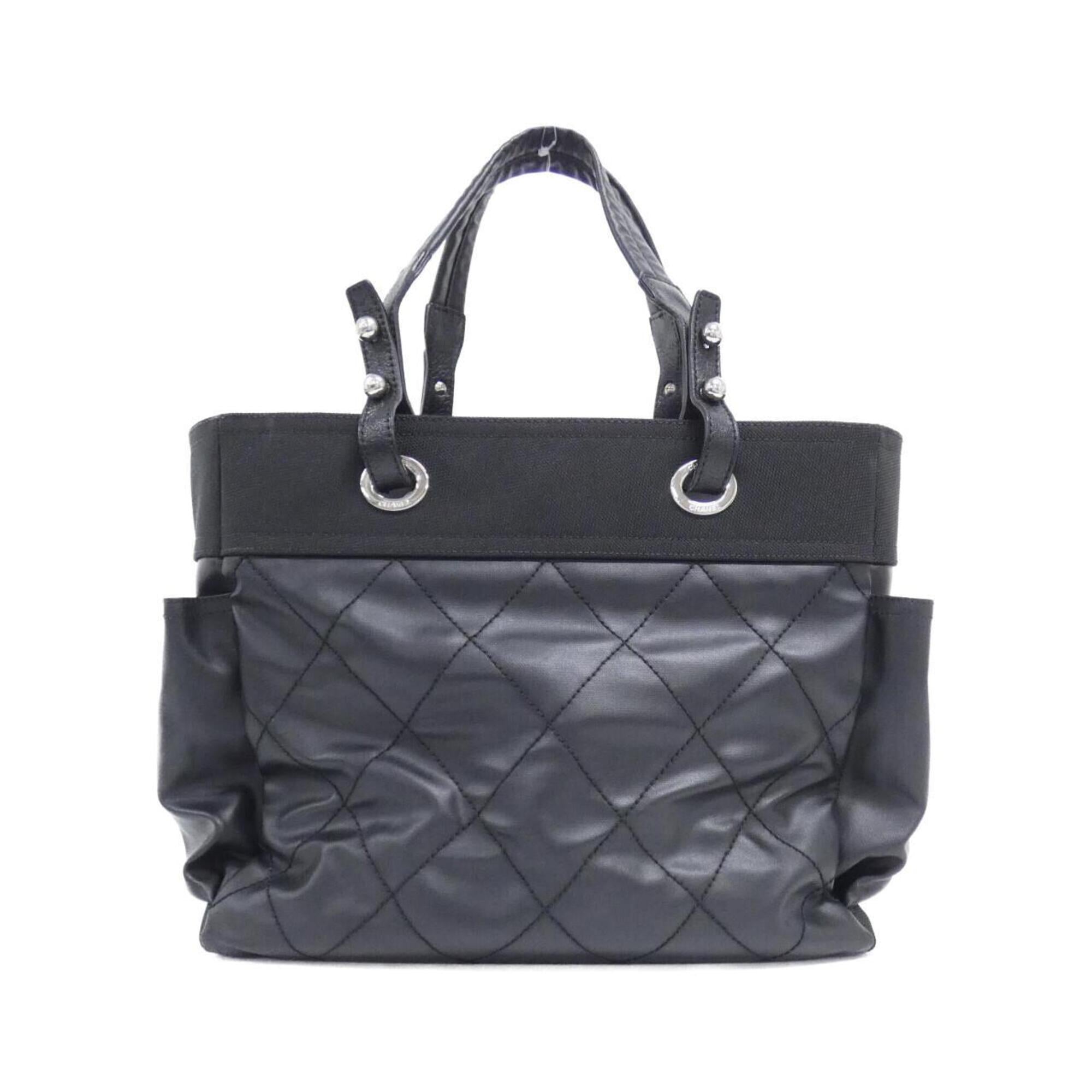 Chanel Black Canvas Handbag Pouch (Pre-Owned)