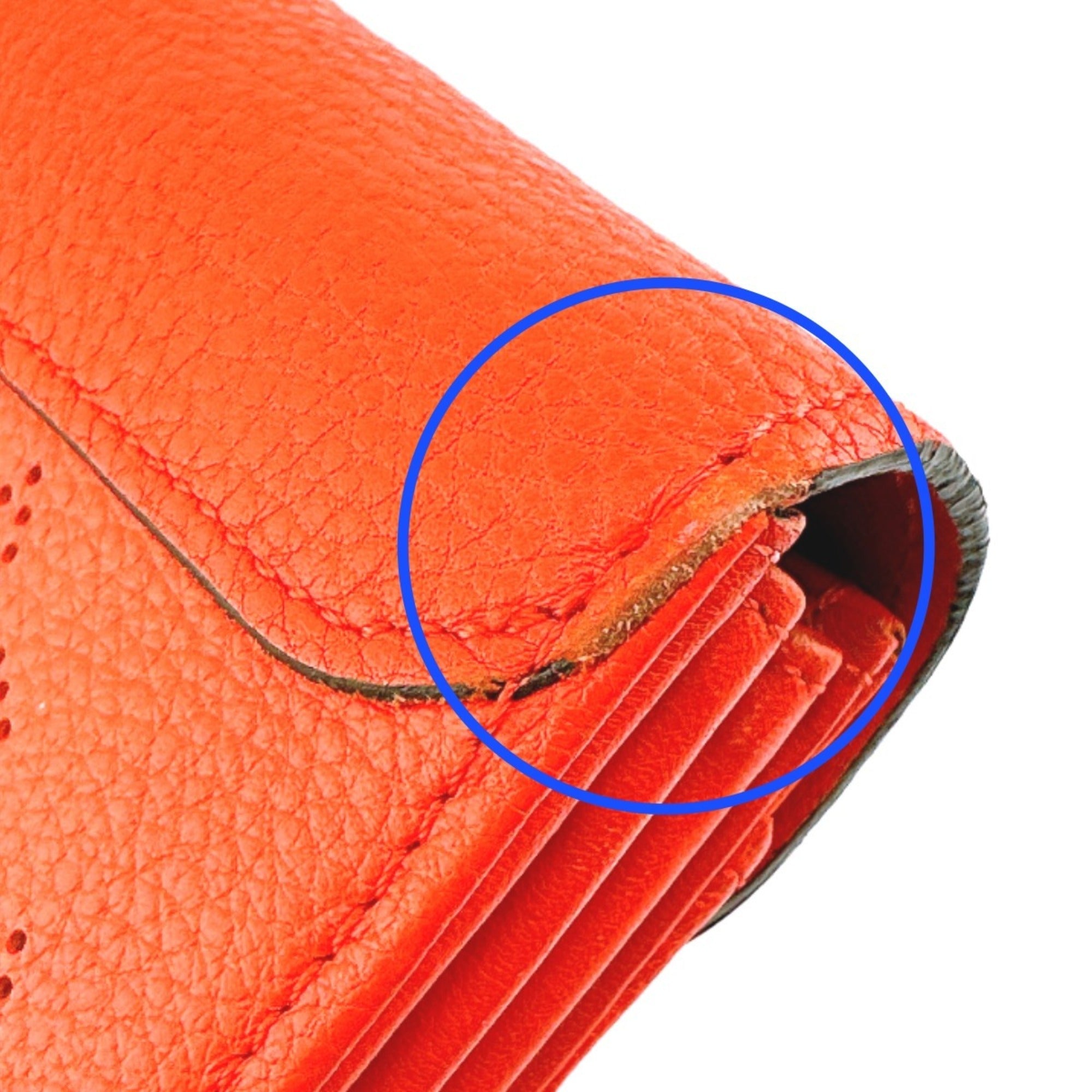 Louis Vuitton Corail Mahina Leather Long Wallet (Bi-Fold) (Pre-Owned)