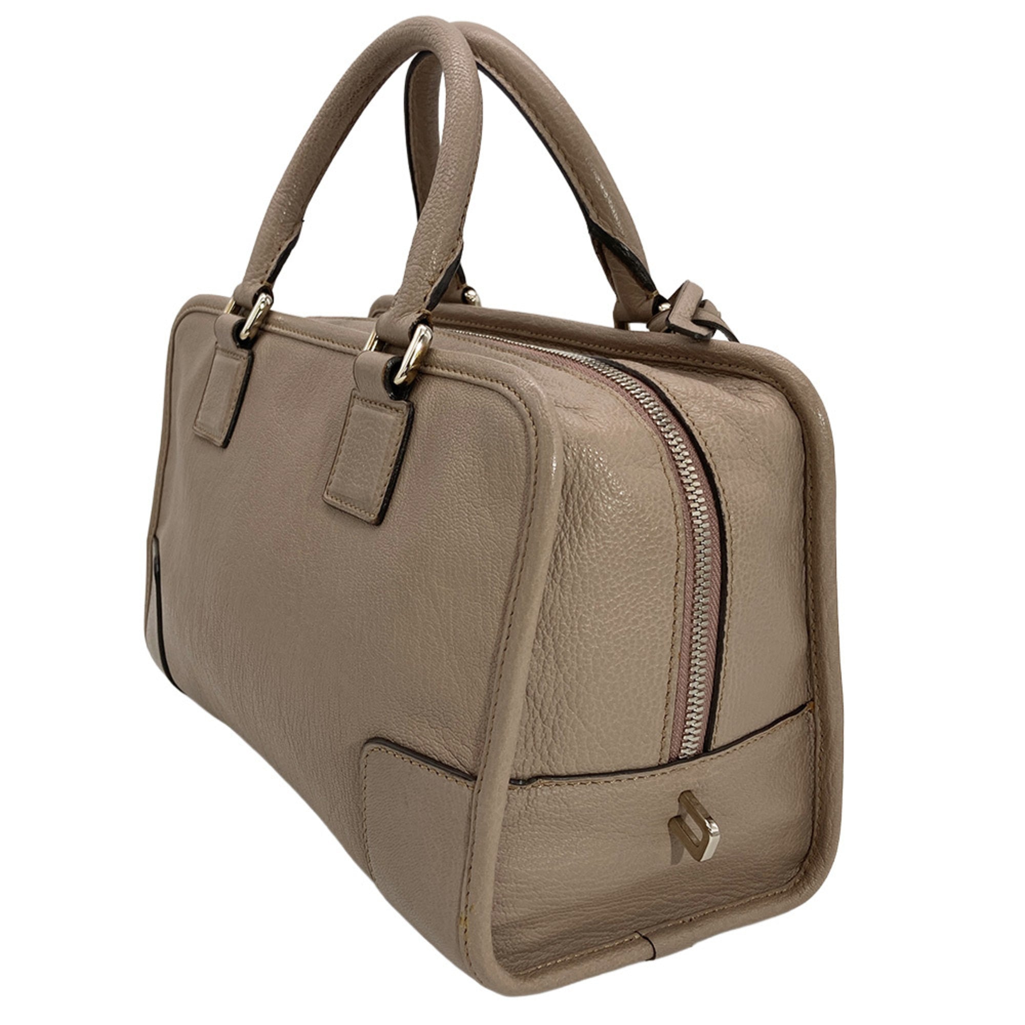 Loewe Grayish Leather Handbag (Pre-Owned)