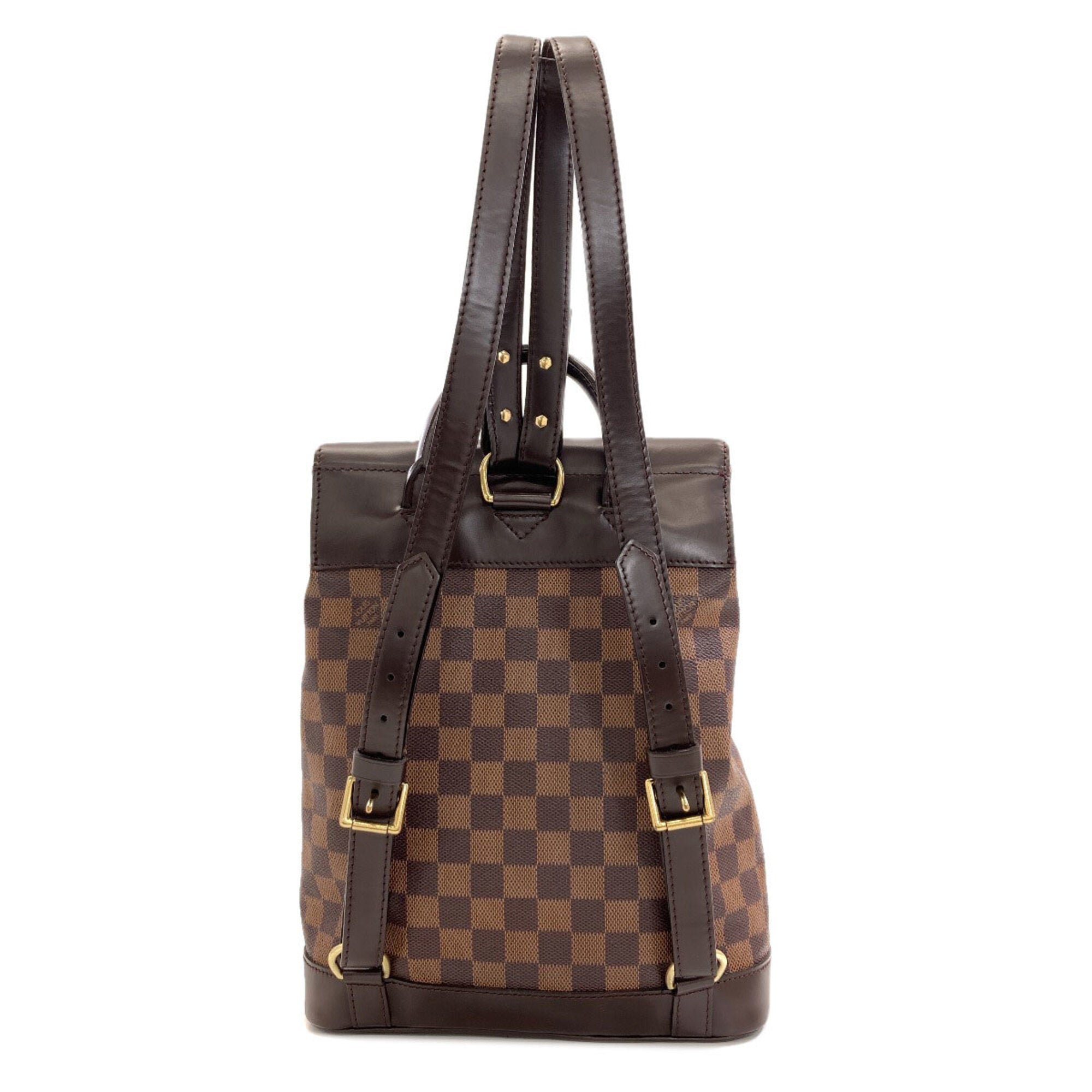 Louis Vuitton Damier Canvas Ebene Damier Canvas Backpack (Pre-Owned)