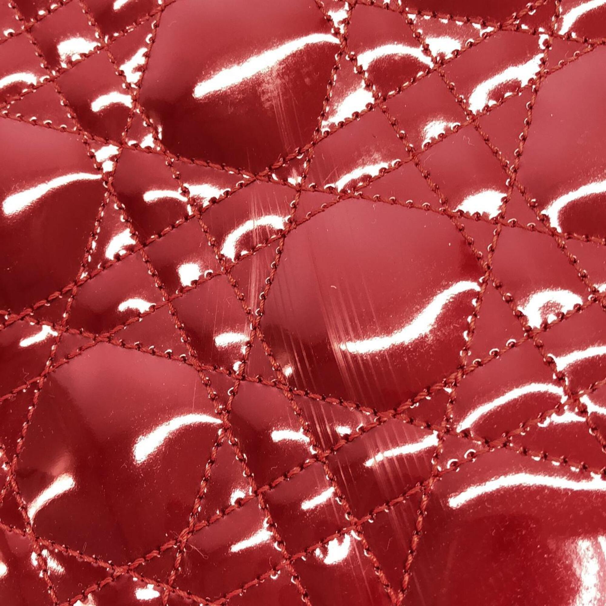 Christian Dior Red Color Leather Shoulder Bag (Pre-Owned)