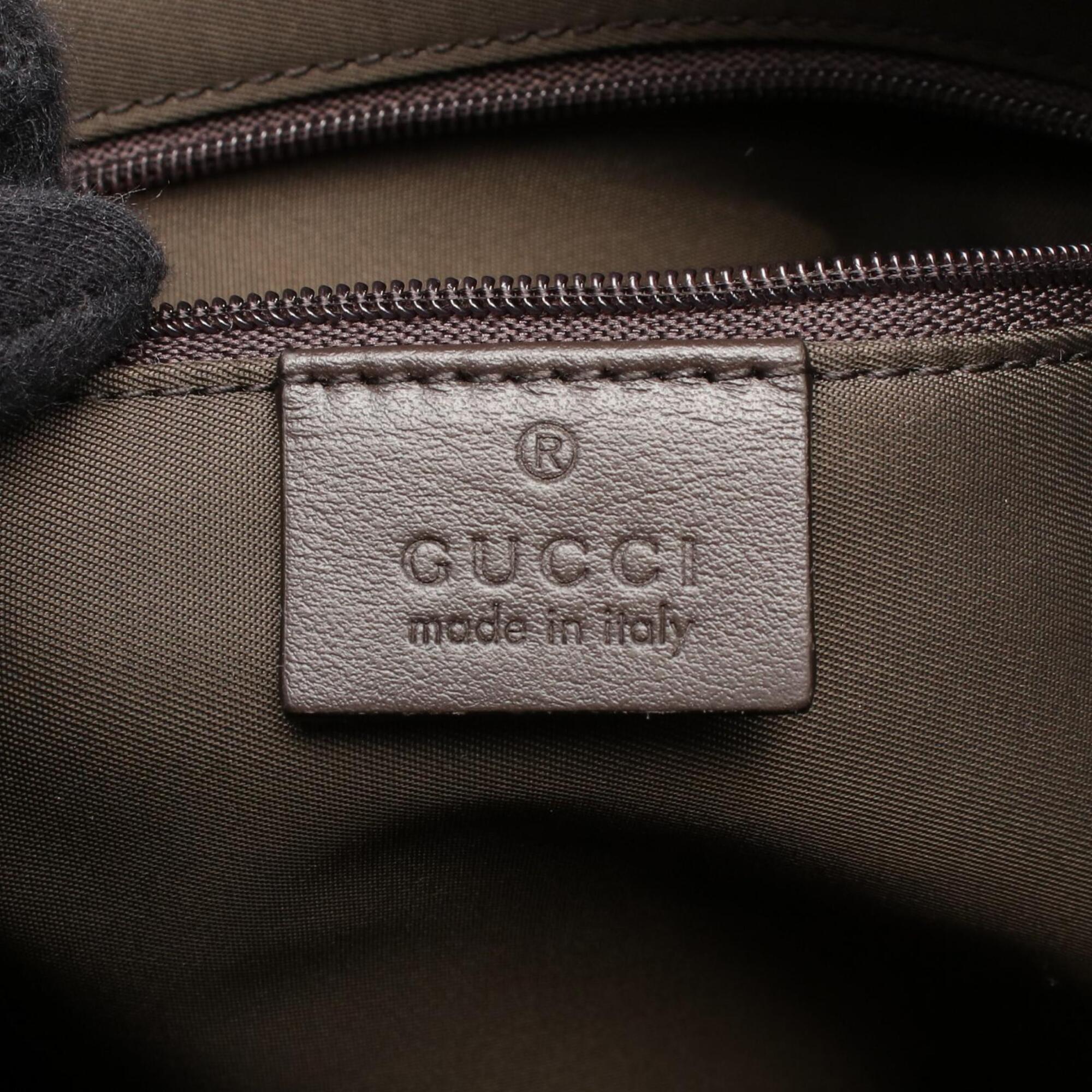 Gucci Beige Brown Multi-Color Pvc Leather Backpack Handbag (Pre-Owned)