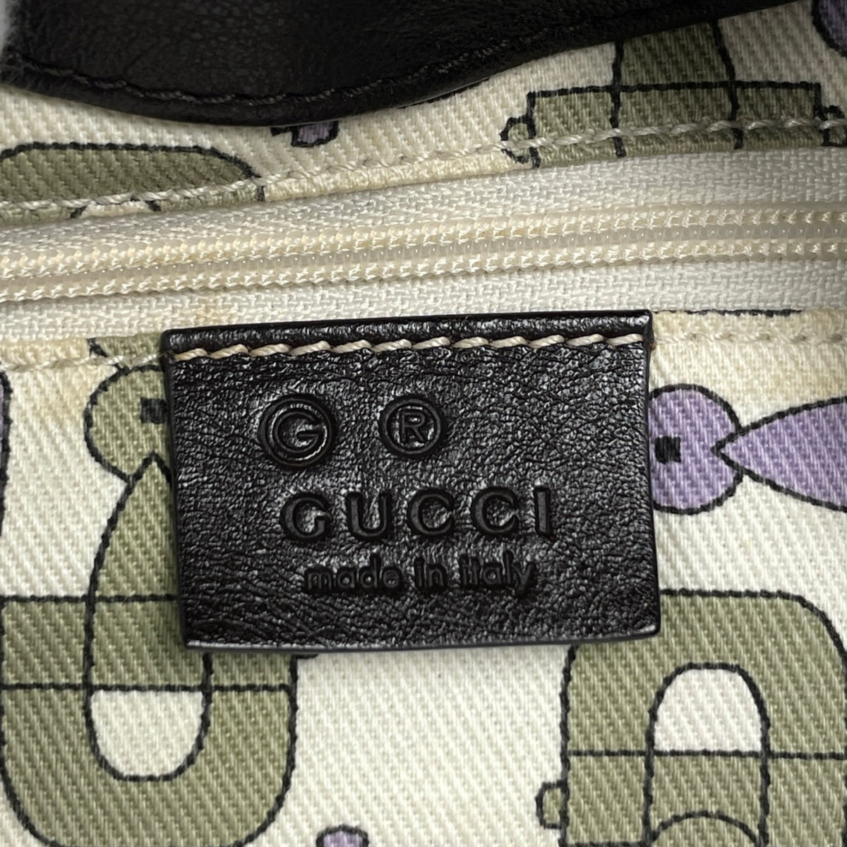 Gucci Brown Nylon Leather Shoulder Bag (Pre-Owned)
