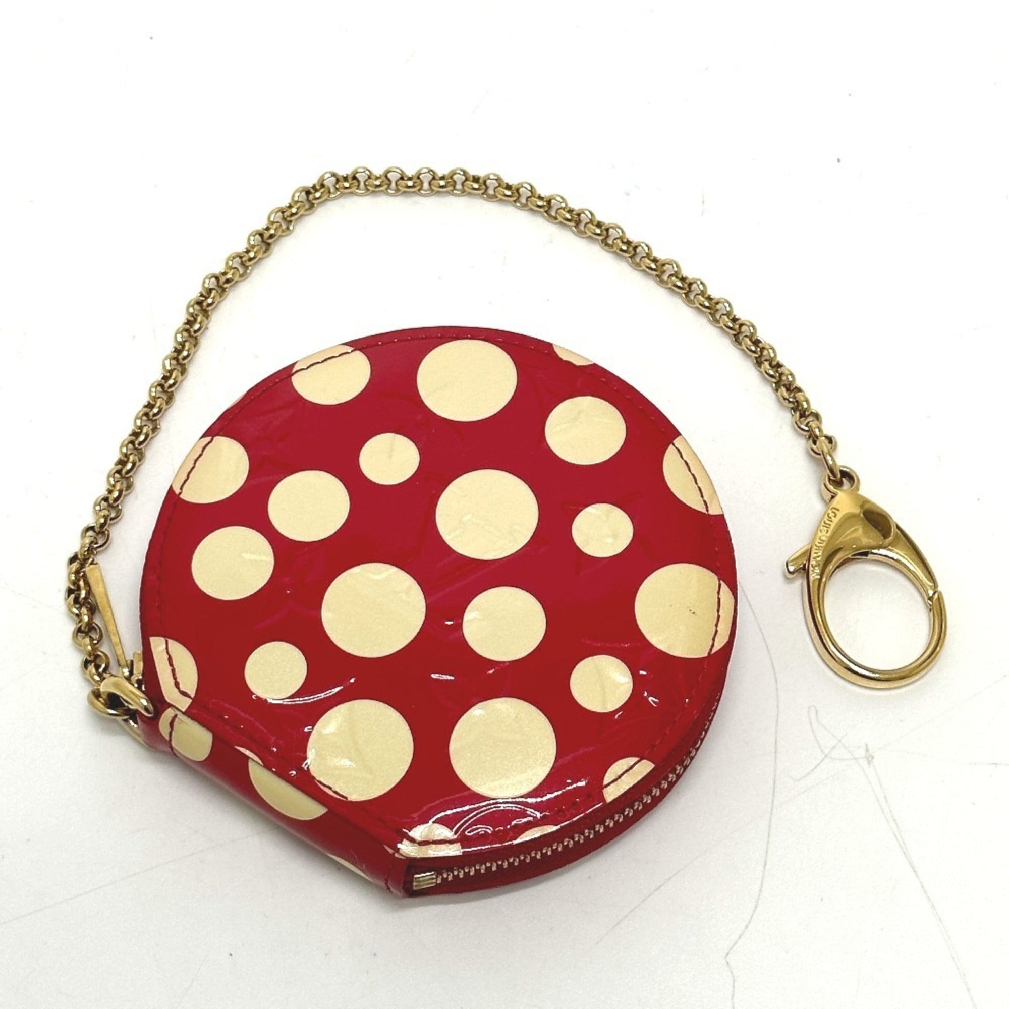 Louis Vuitton Monogram Vernis Red Color White Monogram Vernis Coin Purse/Coin Case (Pre-Owned)