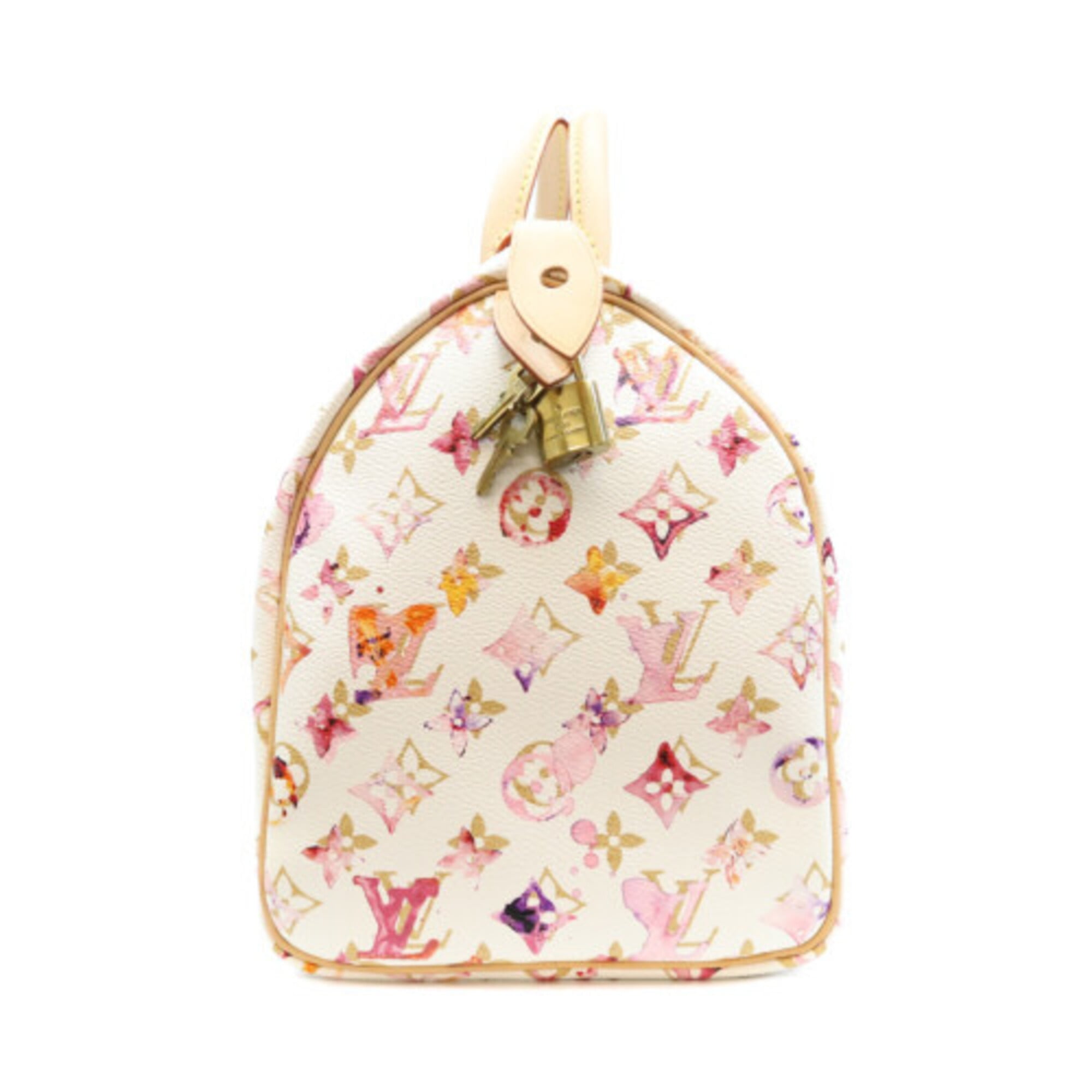 Louis Vuitton Blanc White Monogram Boston Bag (Pre-Owned)
