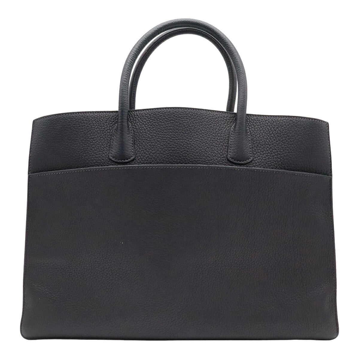 Hermes Dark Navy Fjord Leather Handbag (Pre-Owned)
