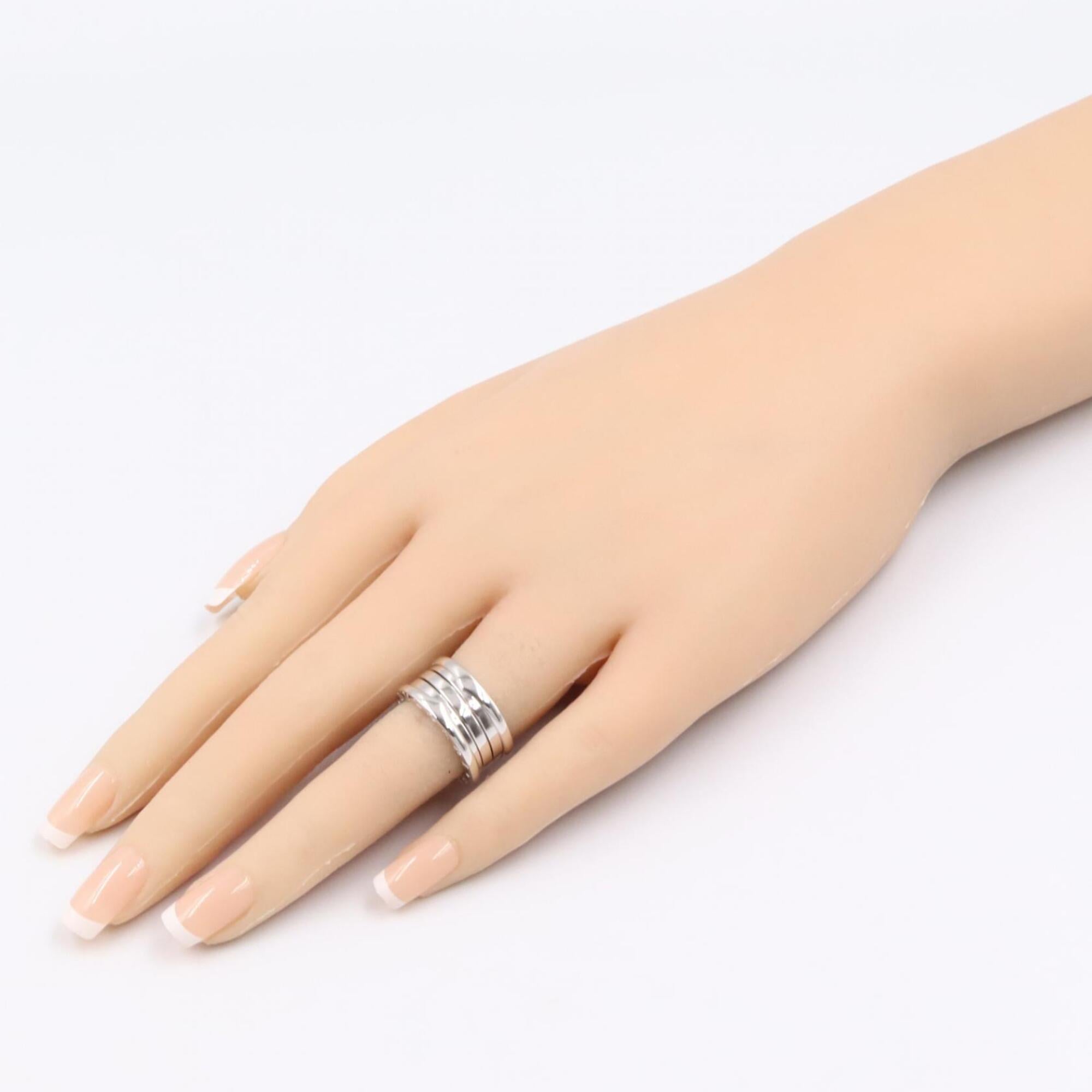 Bvlgari Silver White Gold (18K) Band Ring (Pre-Owned)