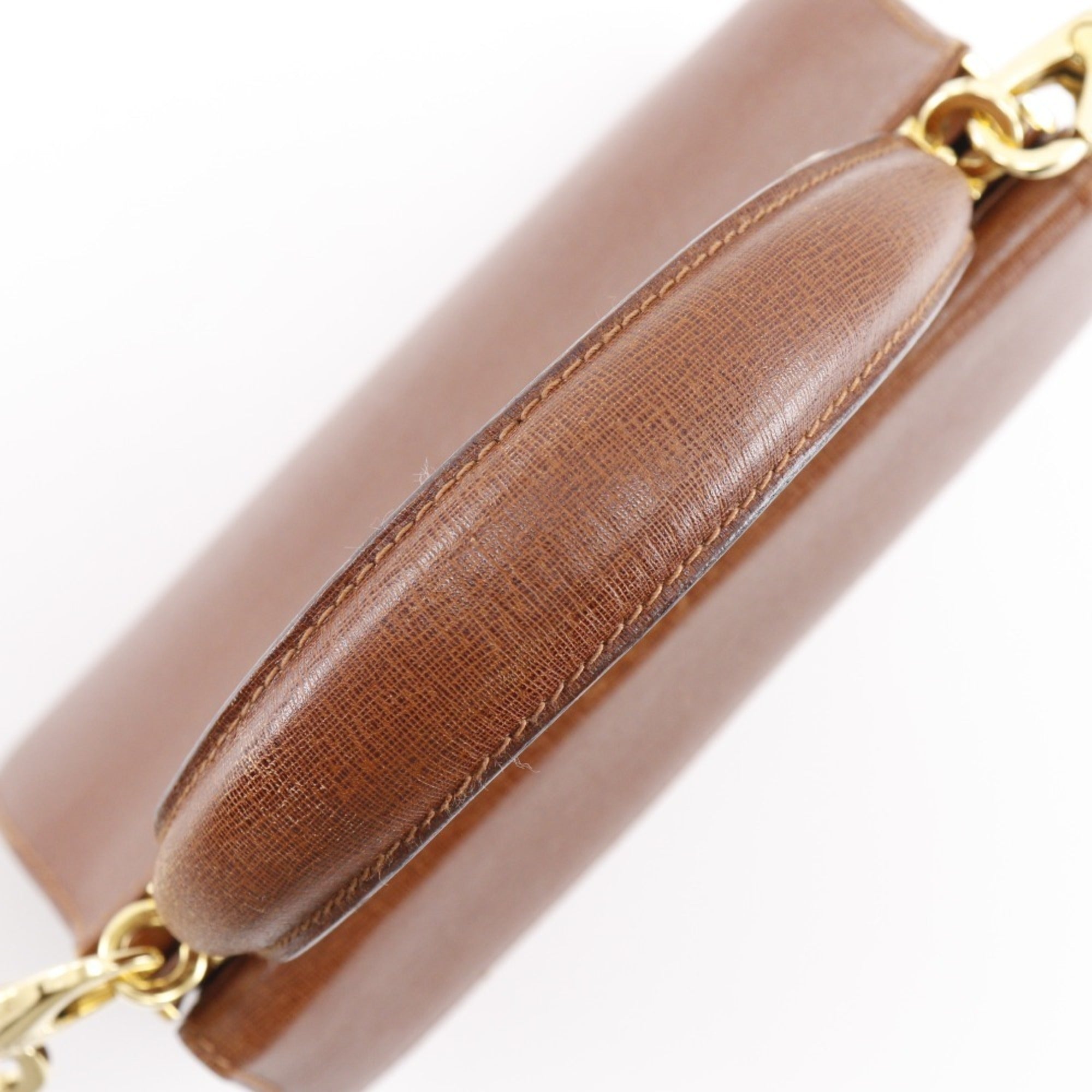 Salvatore Ferragamo Brown Leather Handbag (Pre-Owned)
