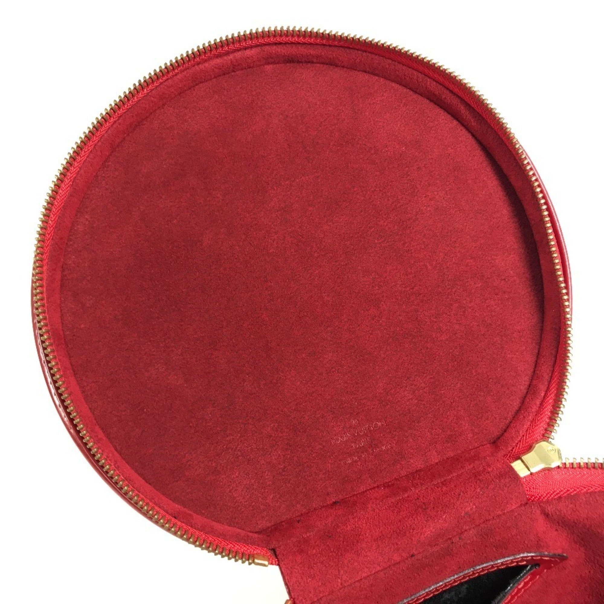 Louis Vuitton Epi Castilian Red Epi Leather Handbag Vanity Bag (Pre-Owned)