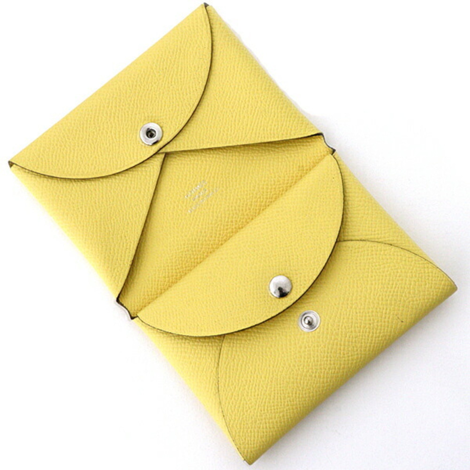 Hermes Jaune Mango Epsom Leather Coin Purse/Coin Case (Pre-Owned)