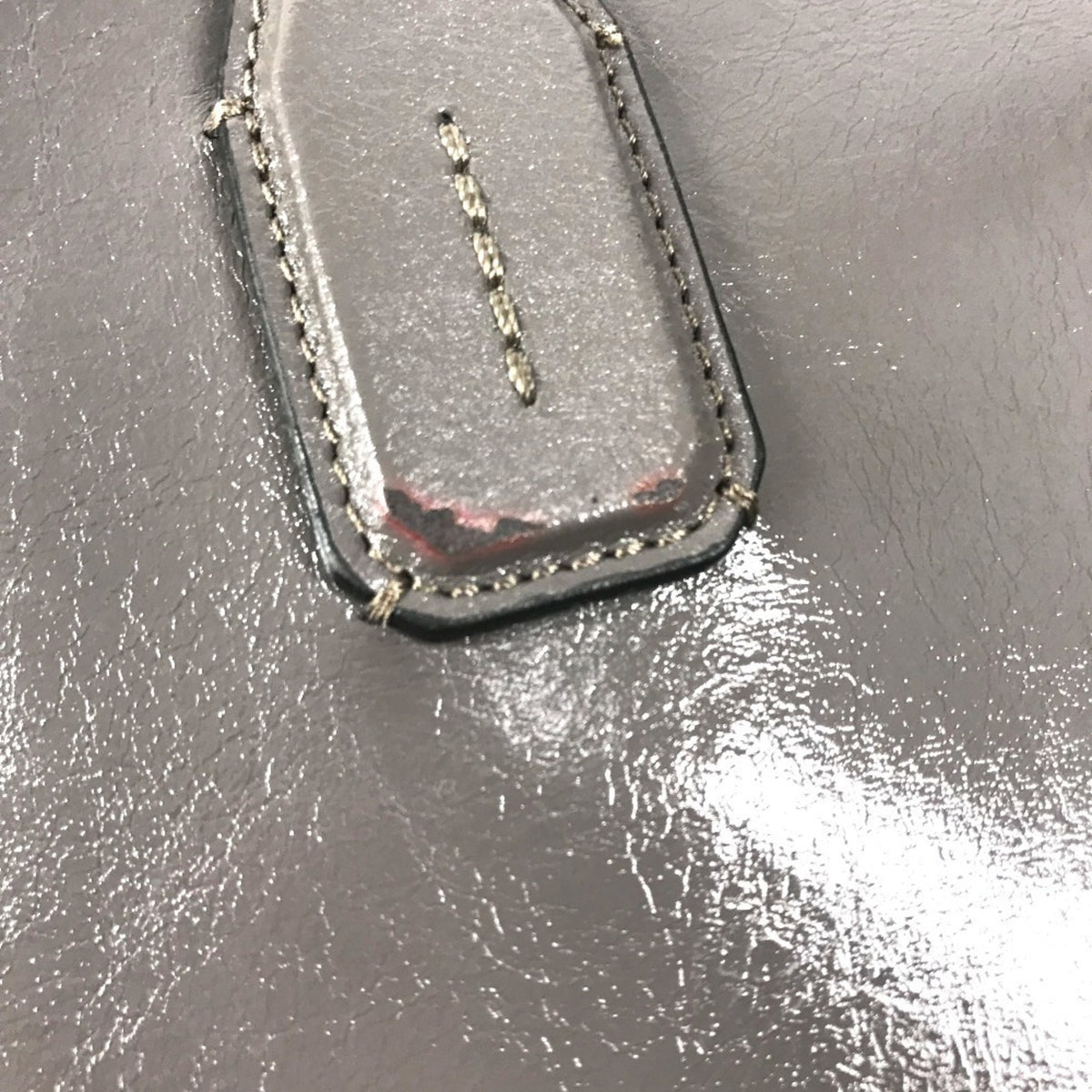 Burberry Gray Leather Handbag Shoulder Bag Tote Bag (Pre-Owned)