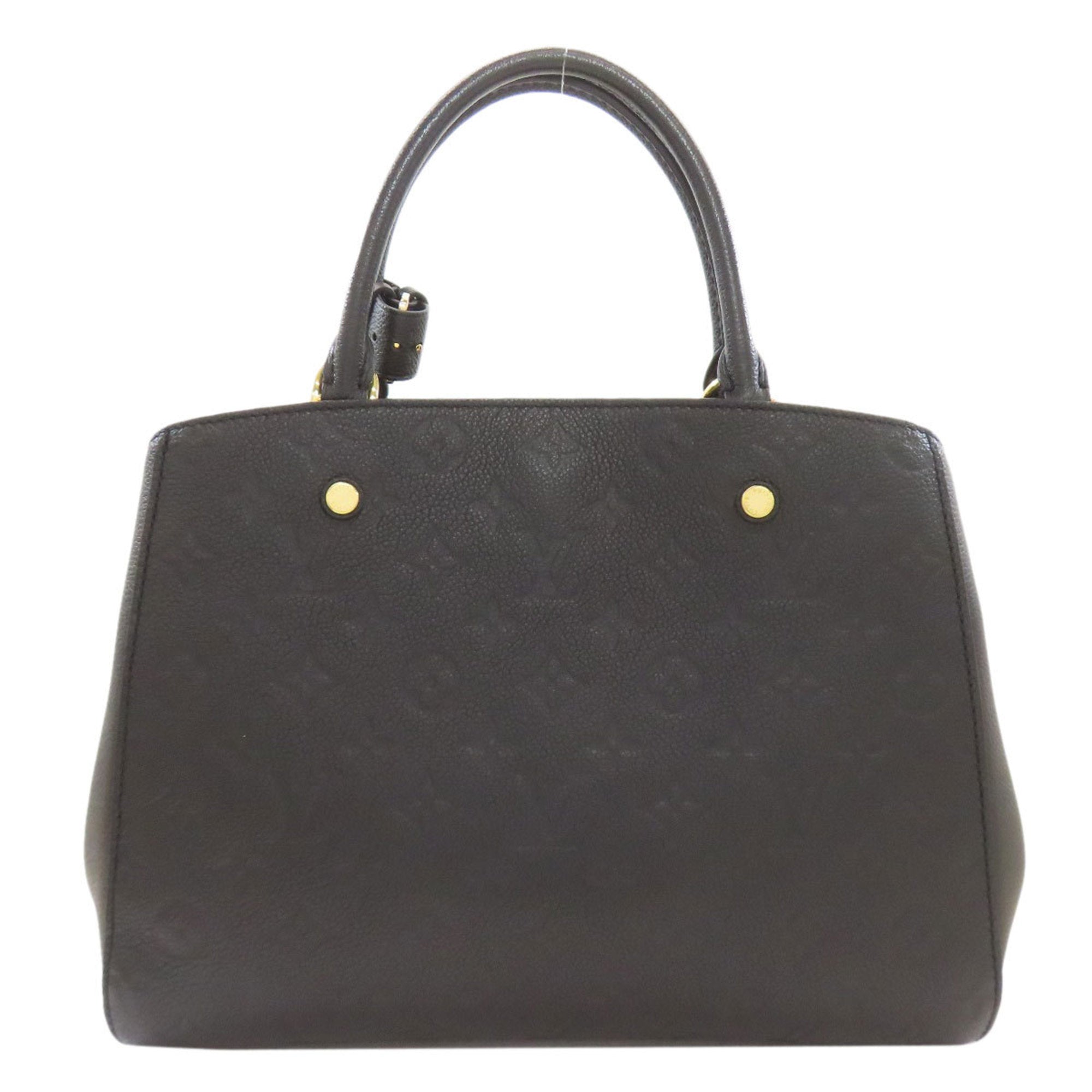 Louis Vuitton Noir Monogram Empreinte Handbag (Pre-Owned)