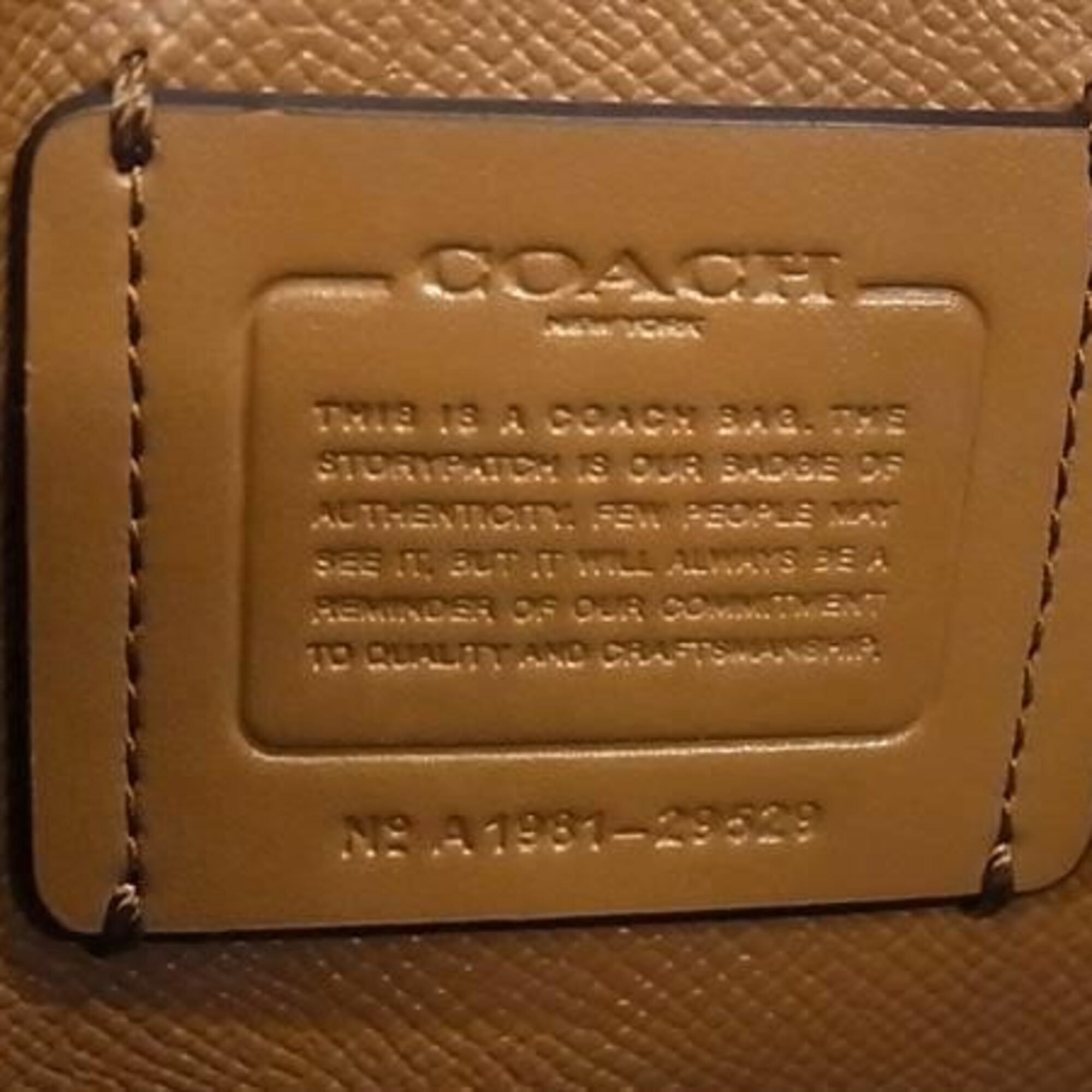 Coach Leather Handbag Shoulder Bag Tote Bag (Pre-Owned)