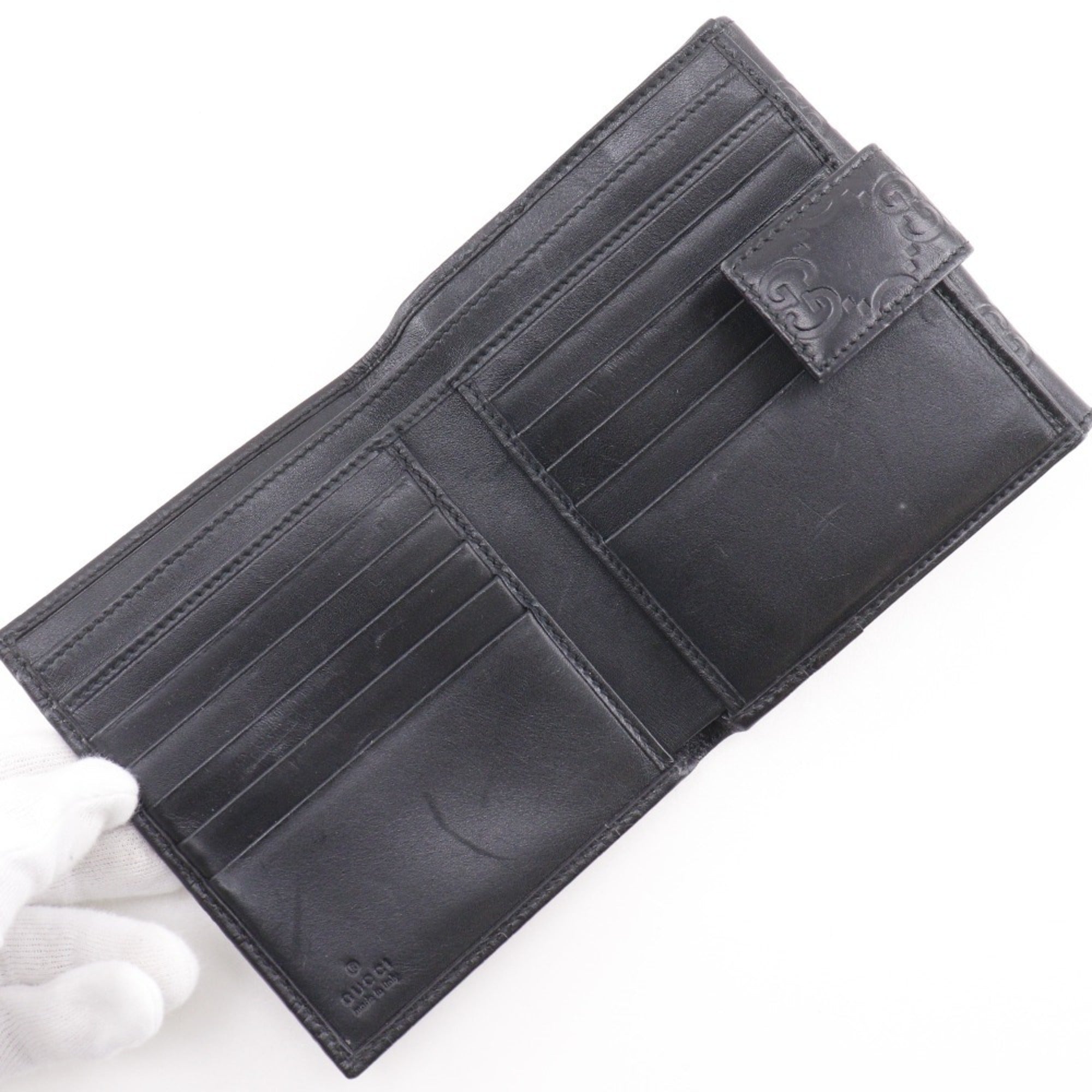 Gucci Black Leather Wallet (Bi-Fold) (Pre-Owned)