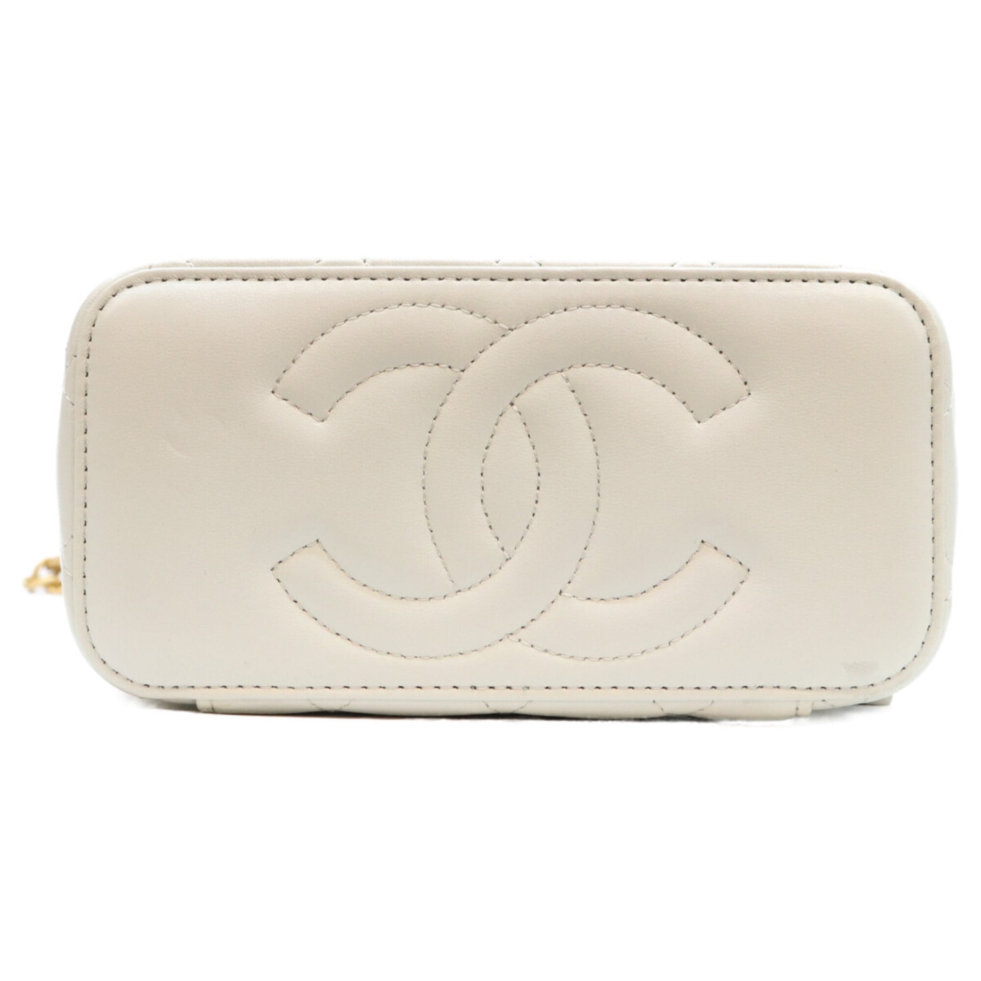 Chanel Light Blue Leather Shoulder Bag (Pre-Owned)