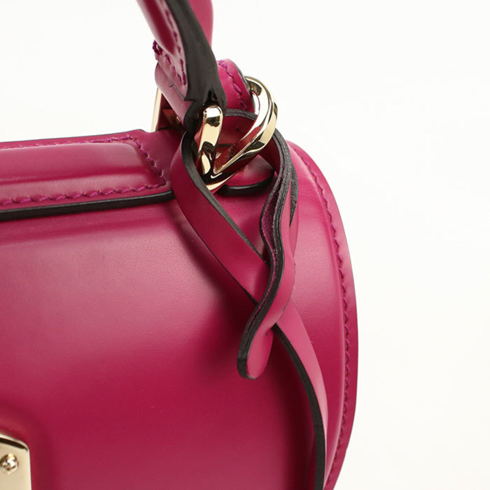 Salvatore Ferragamo Pink Leather Handbag (Pre-Owned)