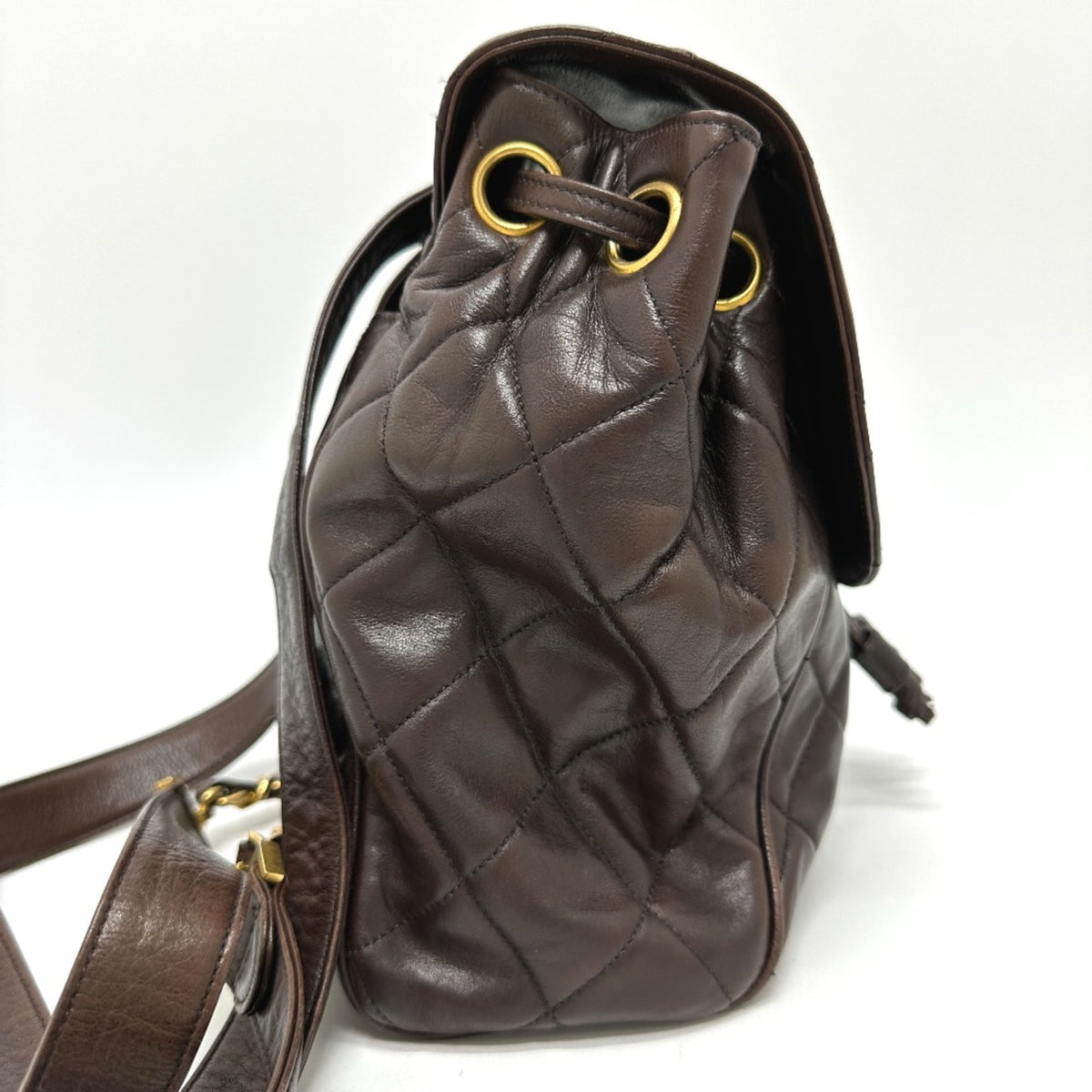 Chanel Brown Leather Backpack (Pre-Owned)