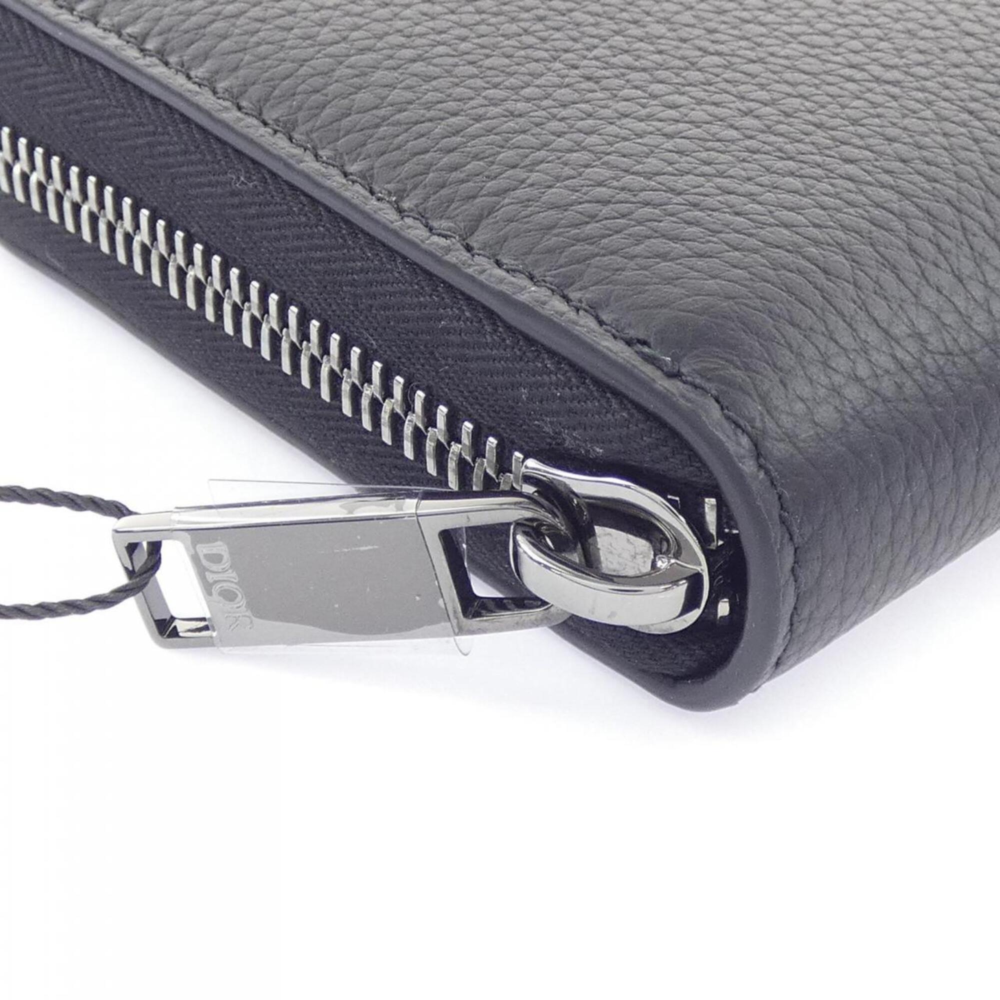 Christian Dior Black Long Wallet (Bi-Fold) (Pre-Owned)