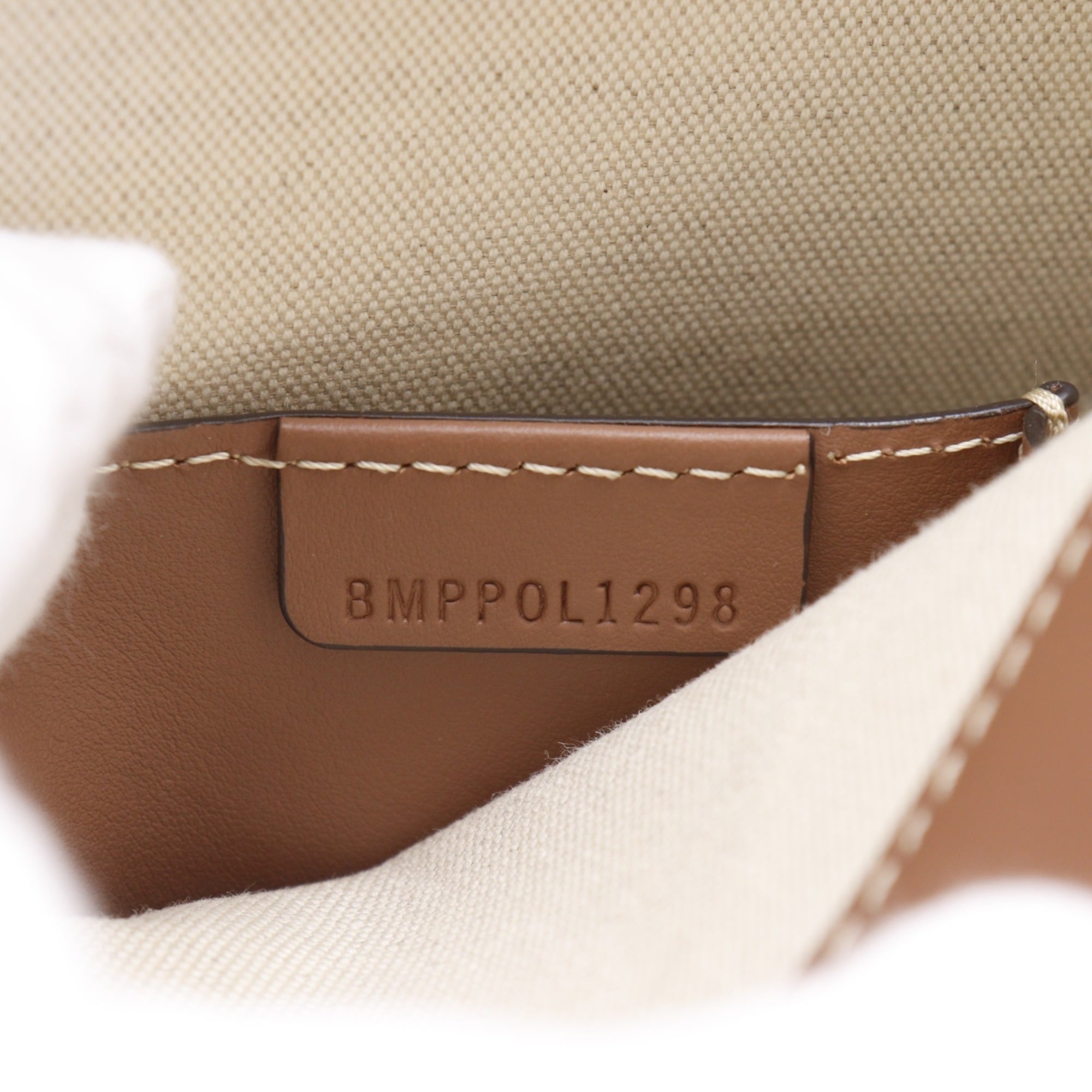 Burberry Brown Canvas Leather Handbag (Pre-Owned)