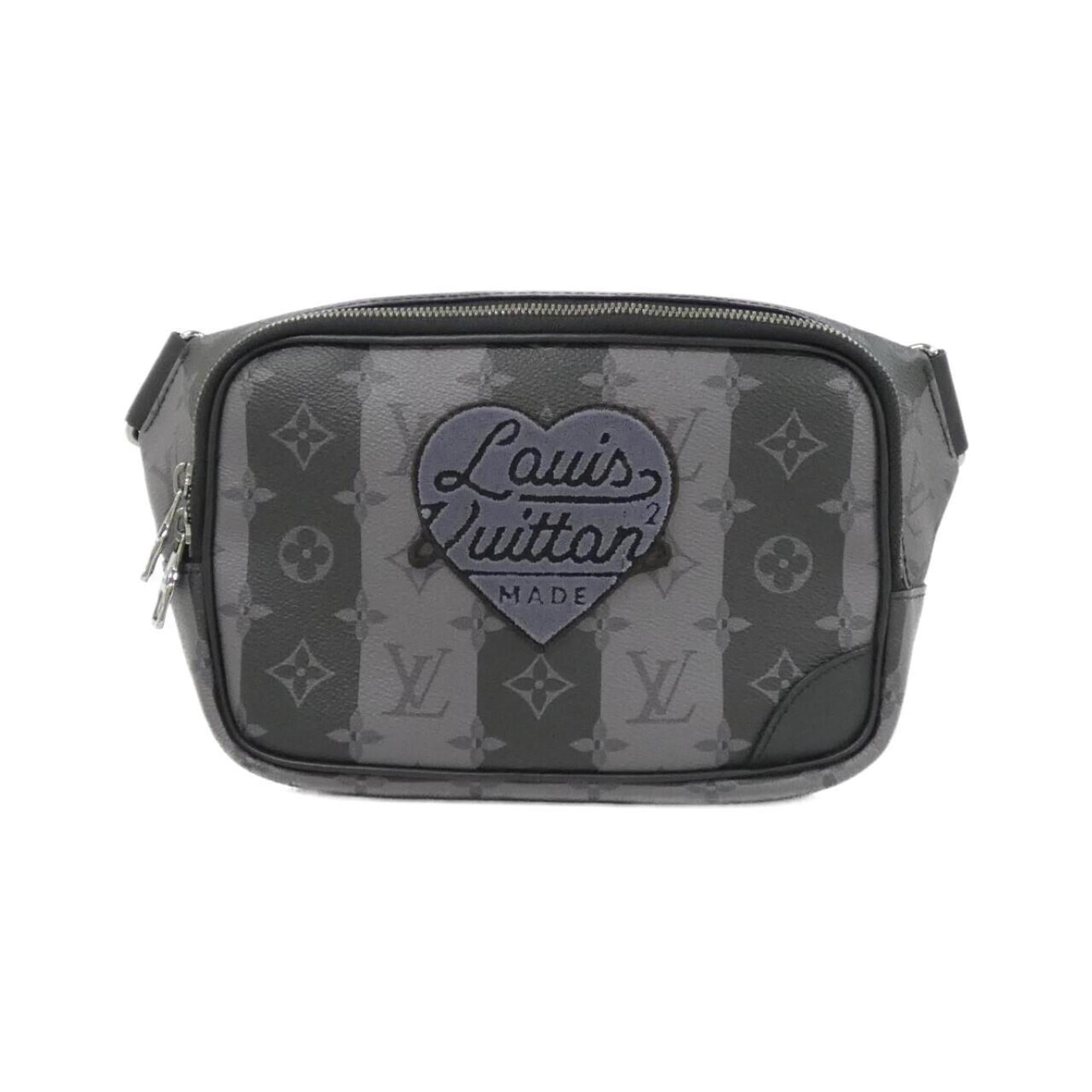 Louis Vuitton Black Coated Canvas Shoulder Bag (Pre-Owned)