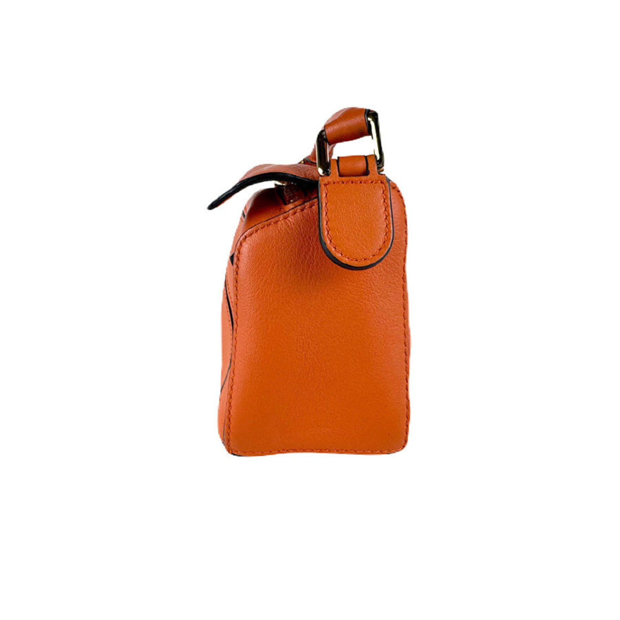 Loewe Orange Leather Shoulder Bag (Pre-Owned)
