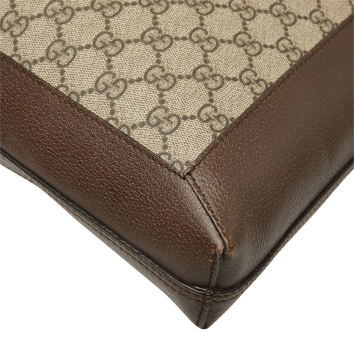 Gucci Beige Brown Pvc Leather Tote Bag (Pre-Owned)