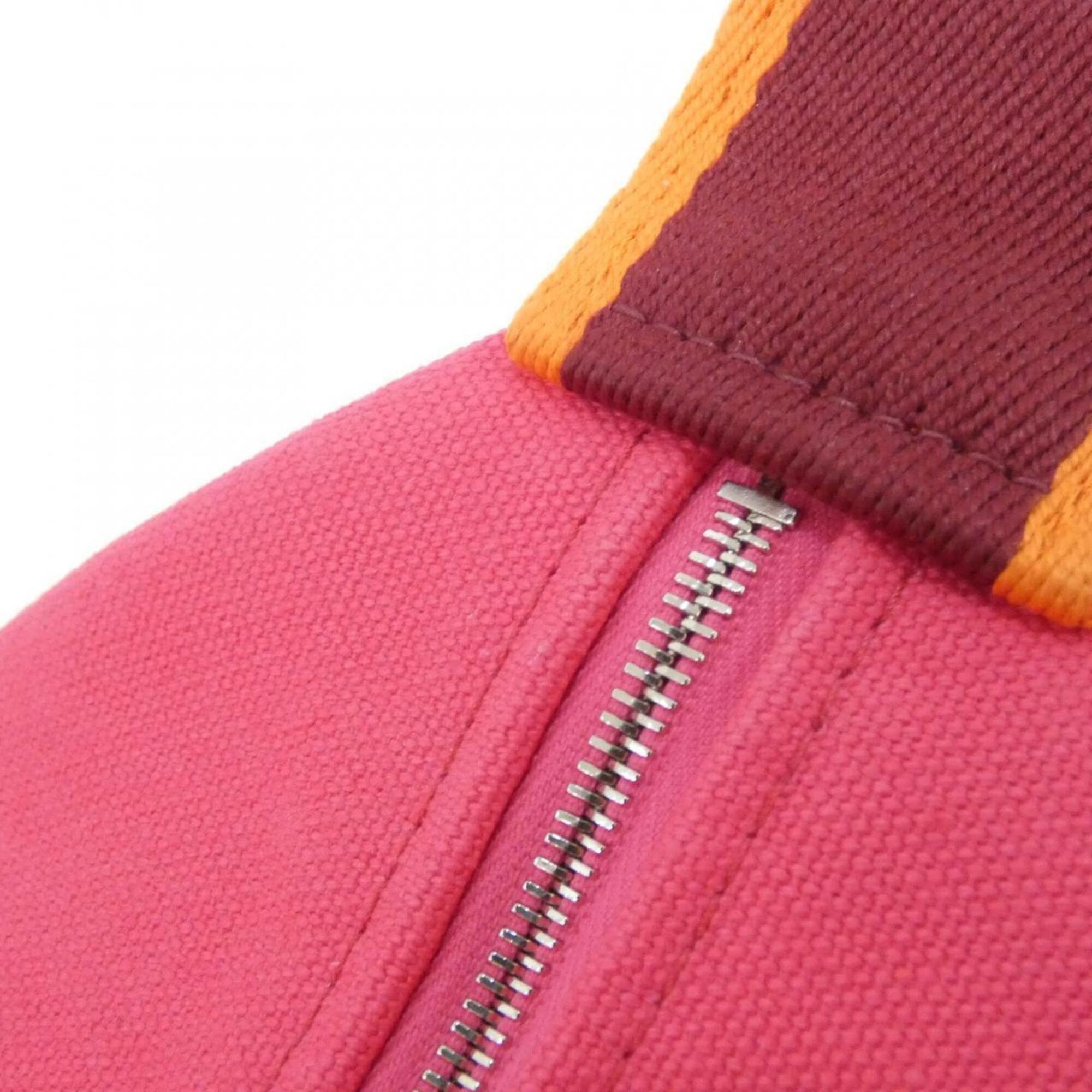 Hermes Pink Canvas Handbag Pouch (Pre-Owned)