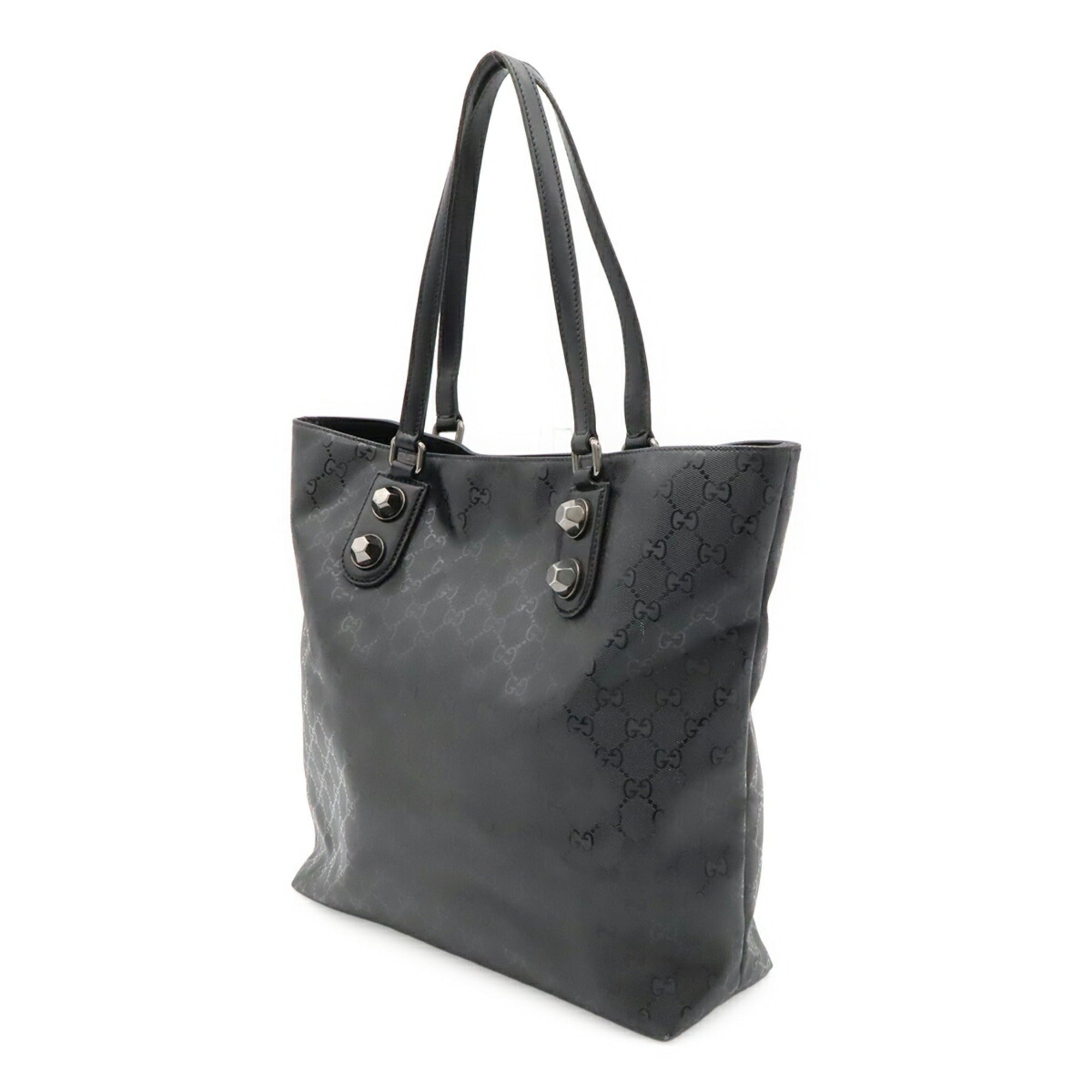 Gucci Black Gg Imprimé Shoulder Bag Tote Bag (Pre-Owned)